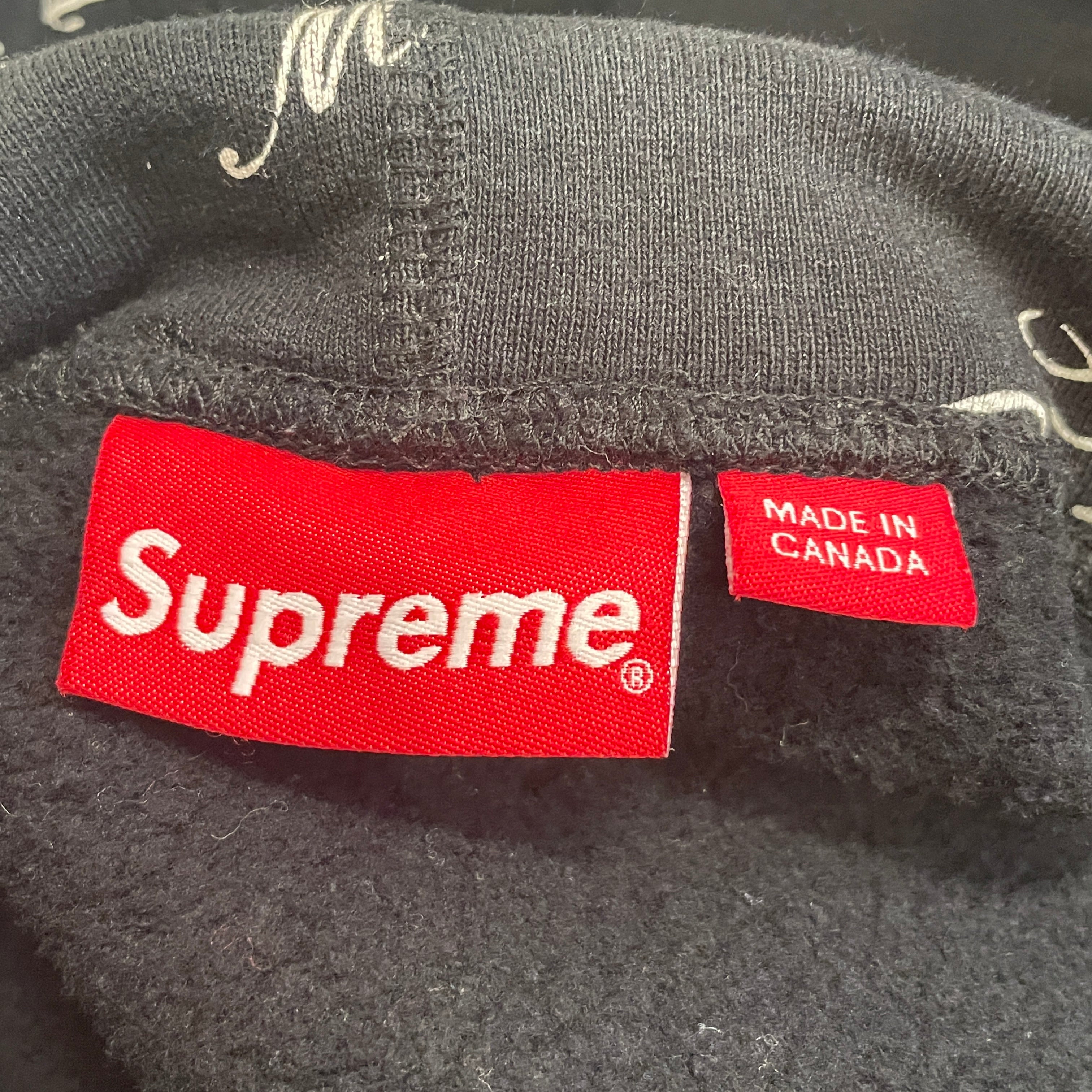 Supreme/Hoodie/L/All Over Print/Cotton/BLK/EAT ME view 3