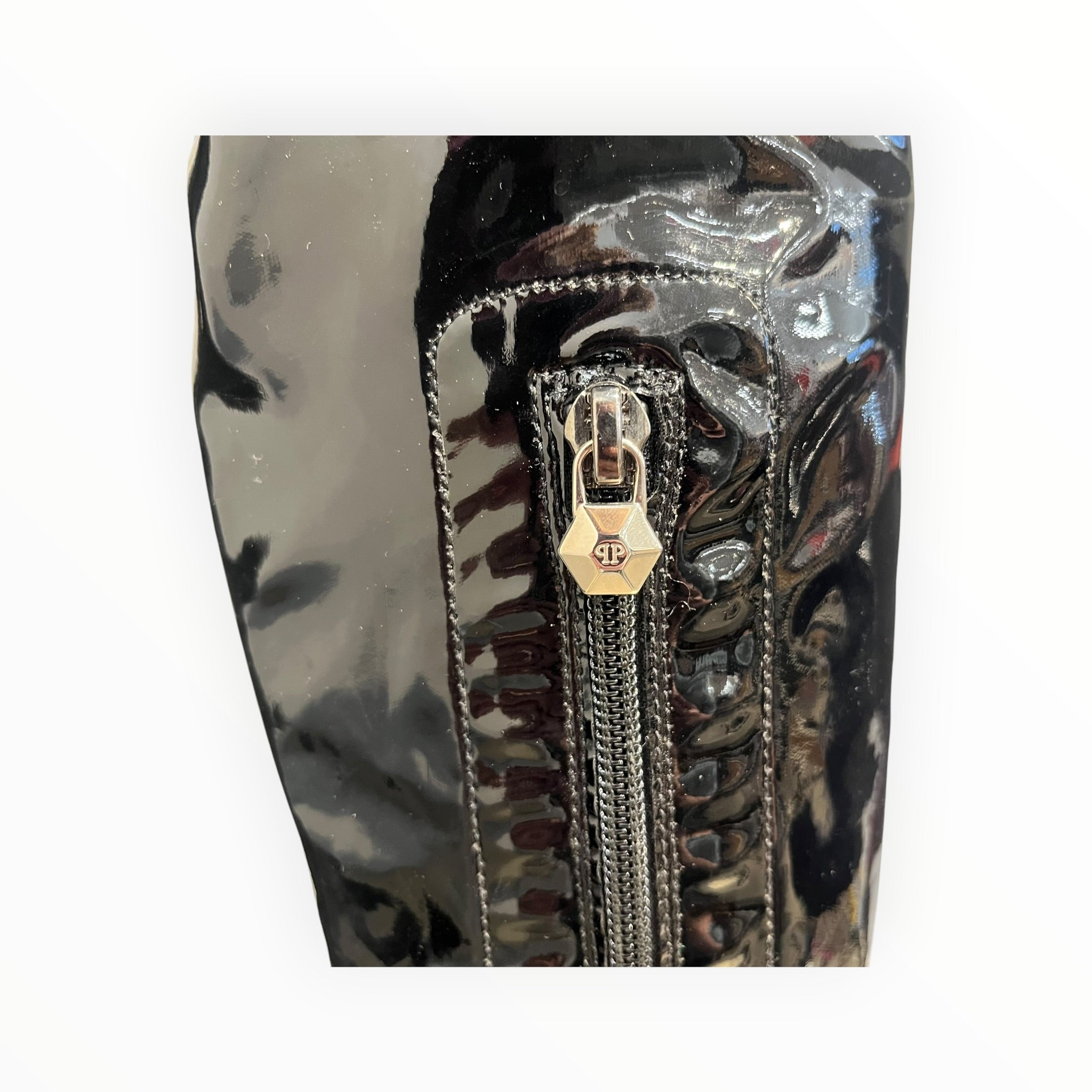 PHILIPP PLEIN/Boots/EU 40/Faux Leather/BLK/Thigh High view 7