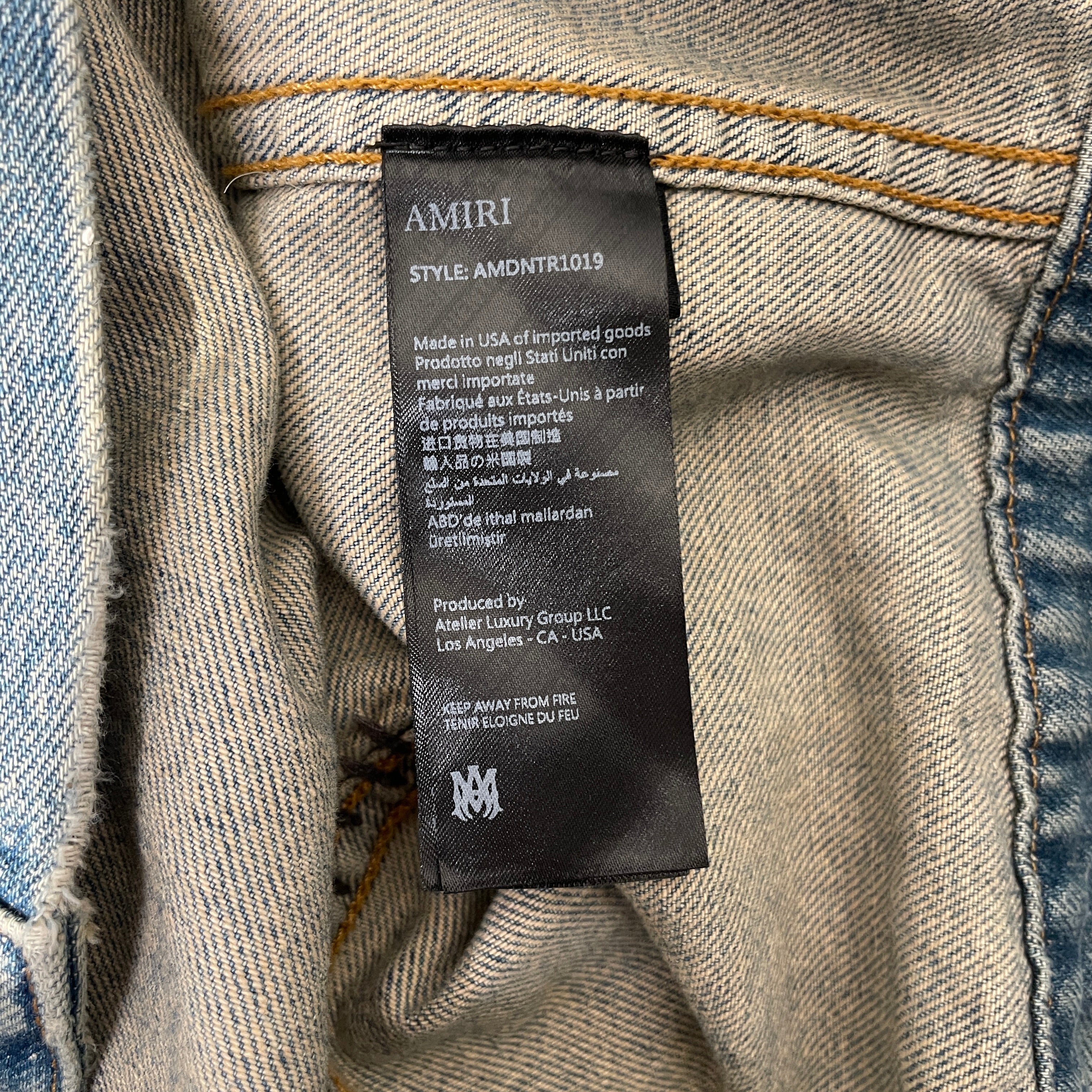 AMIRI/Denim Jkt/XL/Denim/BLU/Graphic/Pegasus Jacket view 4