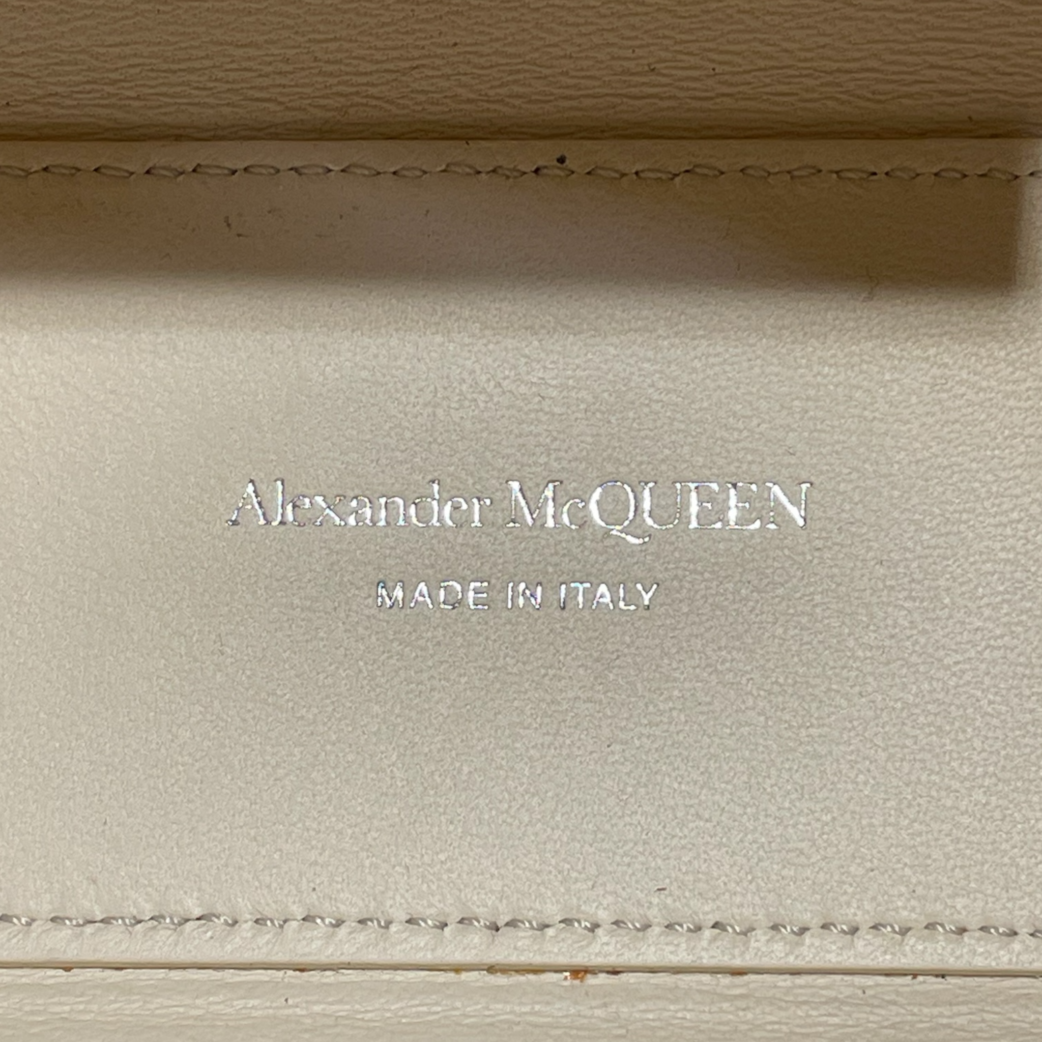 Alexander McQueen/Hand Bag/Leather/WHT/SLV BRASS KNUCKLES view 3