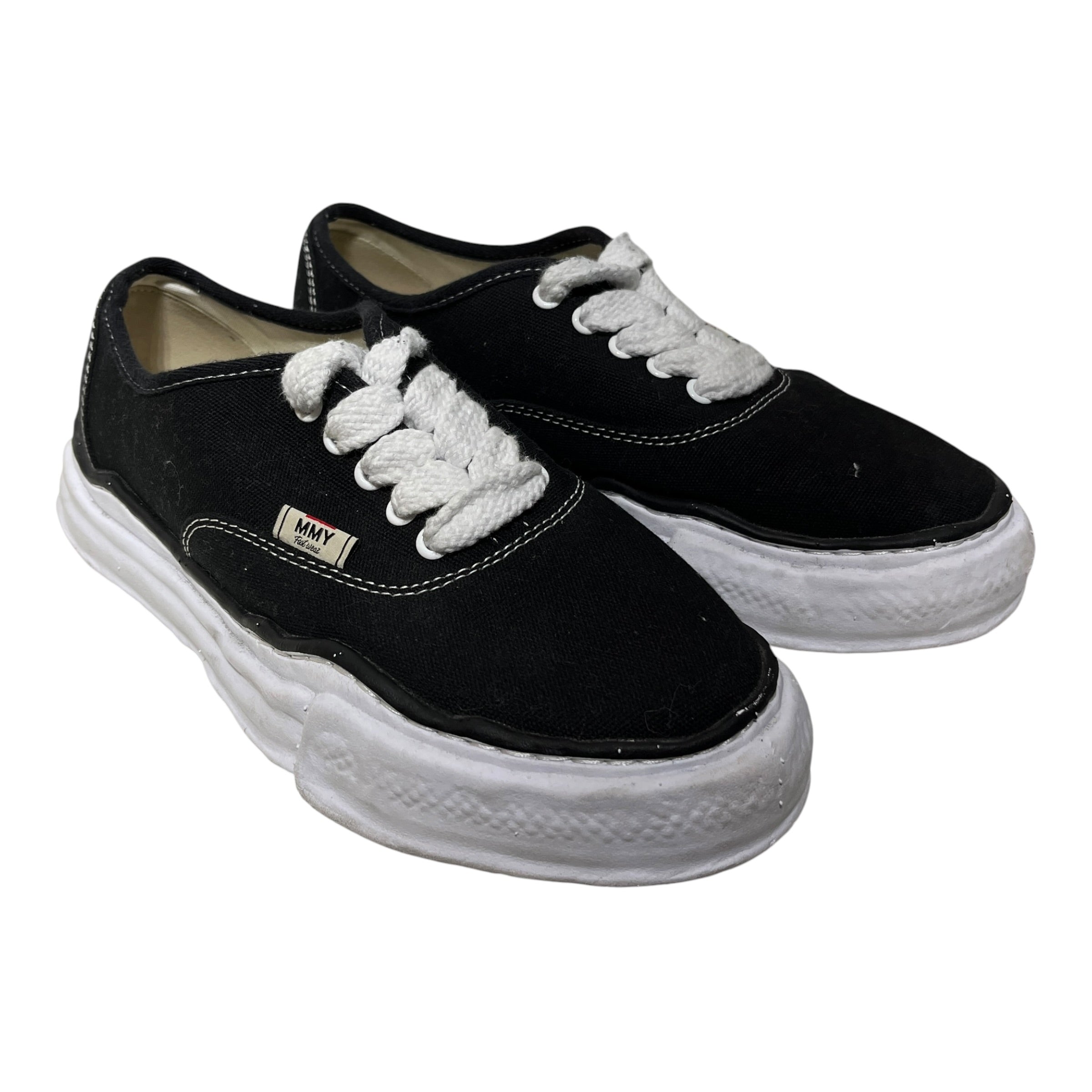 MIHARA YASUHIRO/Low-Sneakers/US 9/Cotton/BLK/og sole view 1