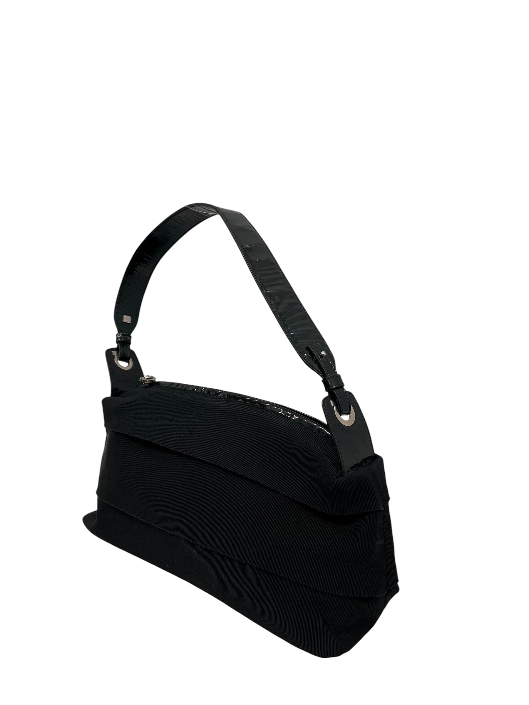 Salvatore Ferragamo/Hand Bag/Polyester/BLK/LAYERED SHOULER BAG view 3