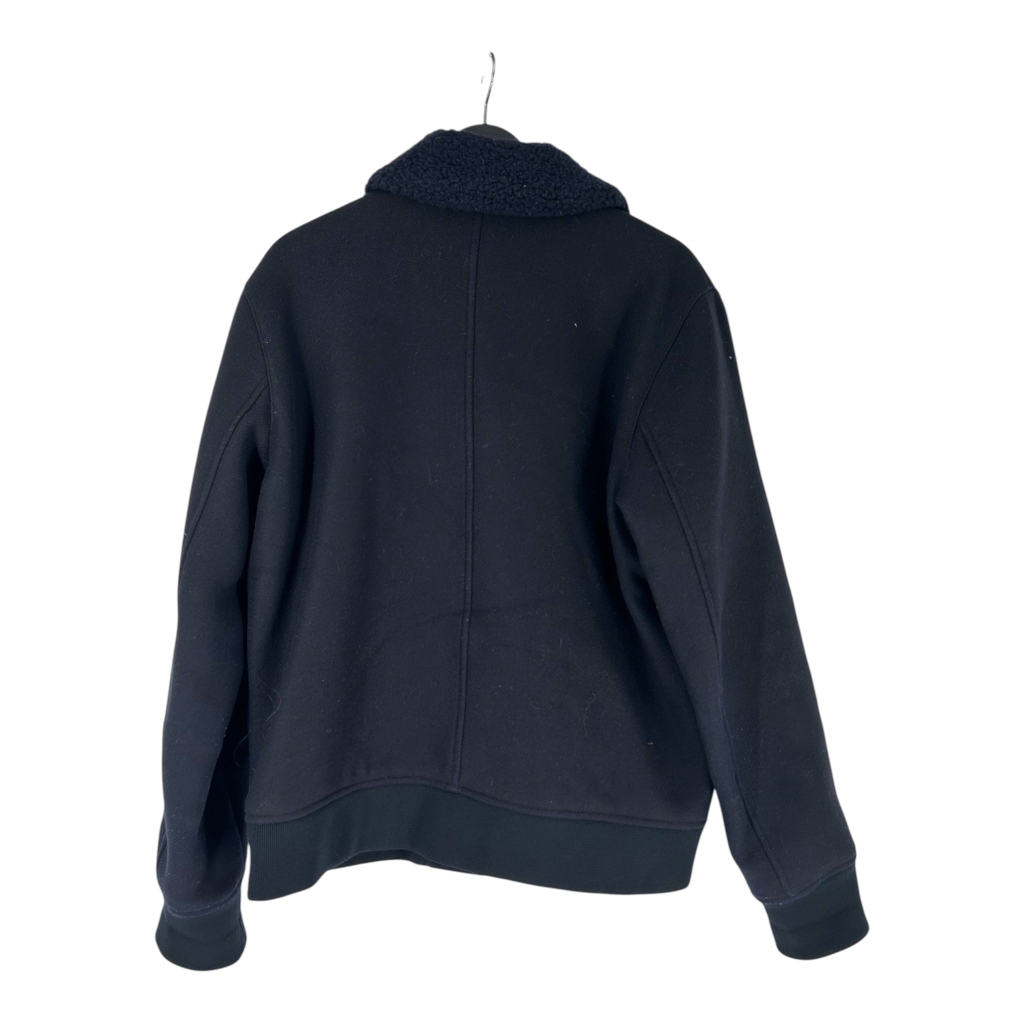 A.P.C./Jacket/Wool/NVY/SHERPA COLLAR BOMBER view 2