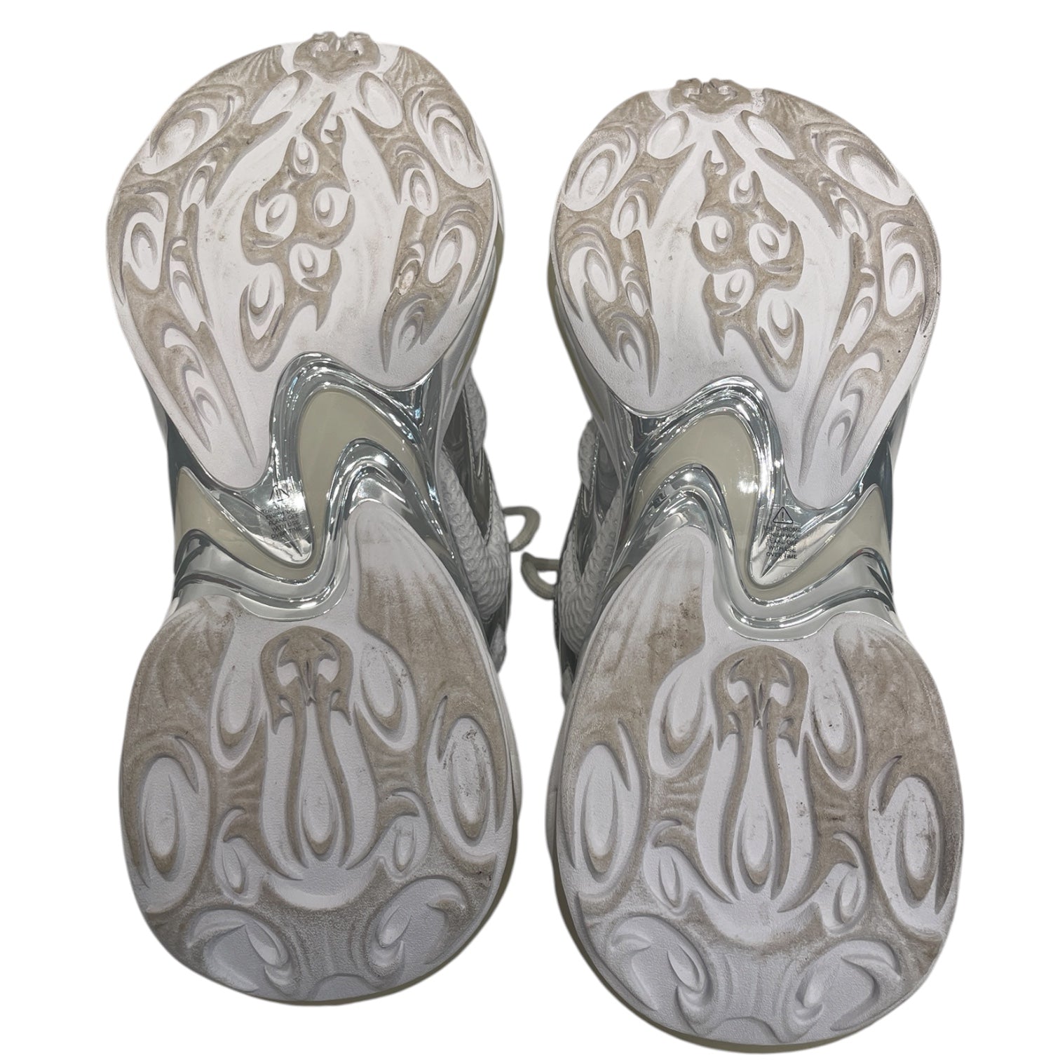 Various Timeless Arts/Low-Sneakers/US 11/Polyester/WHT/"SNOW WHITE" LIQUID LUSTER view 5