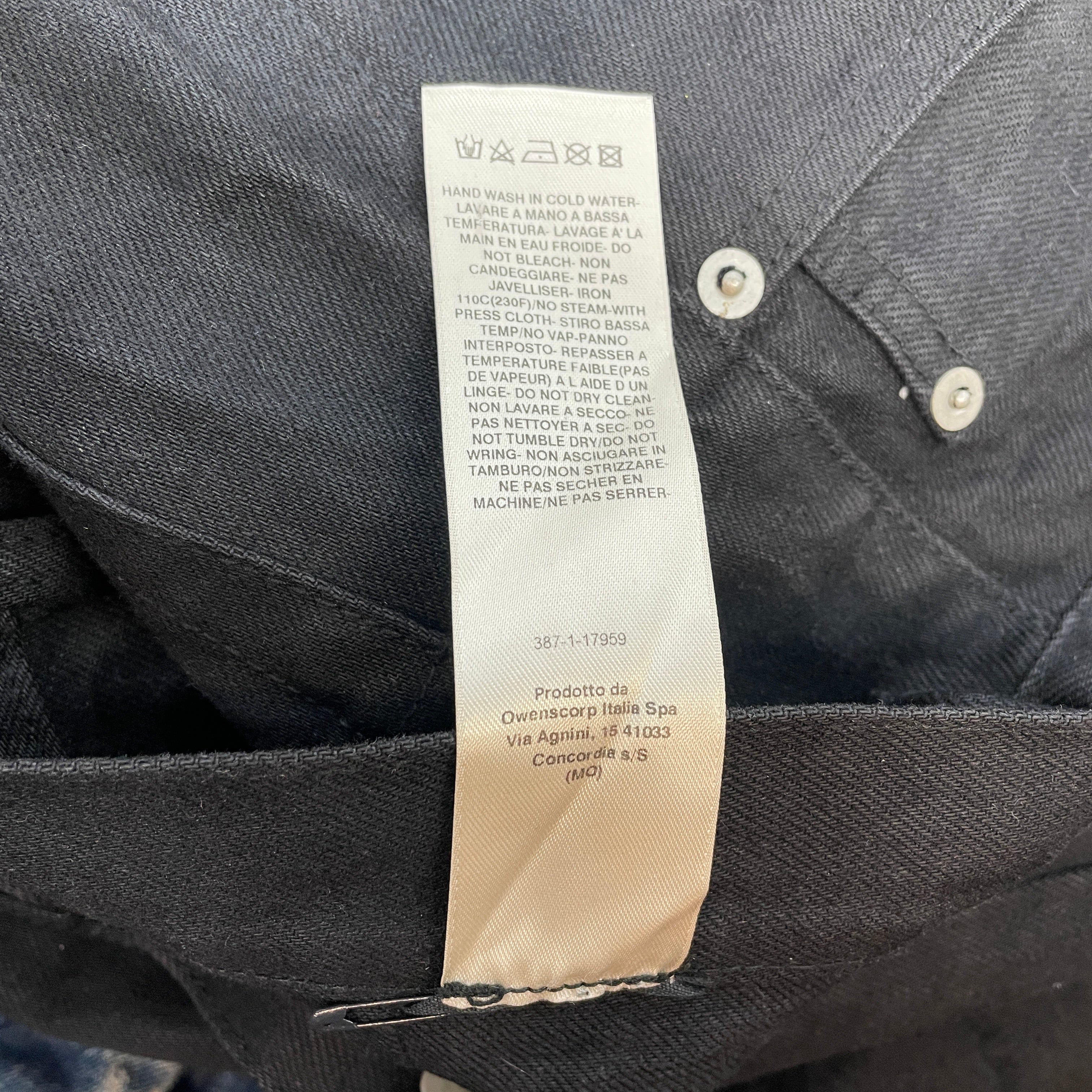 Rick Owens/Pants/30/Denim/BLK/Button Fly/GETH CUT JAPANESE DENIM PANTS view 6