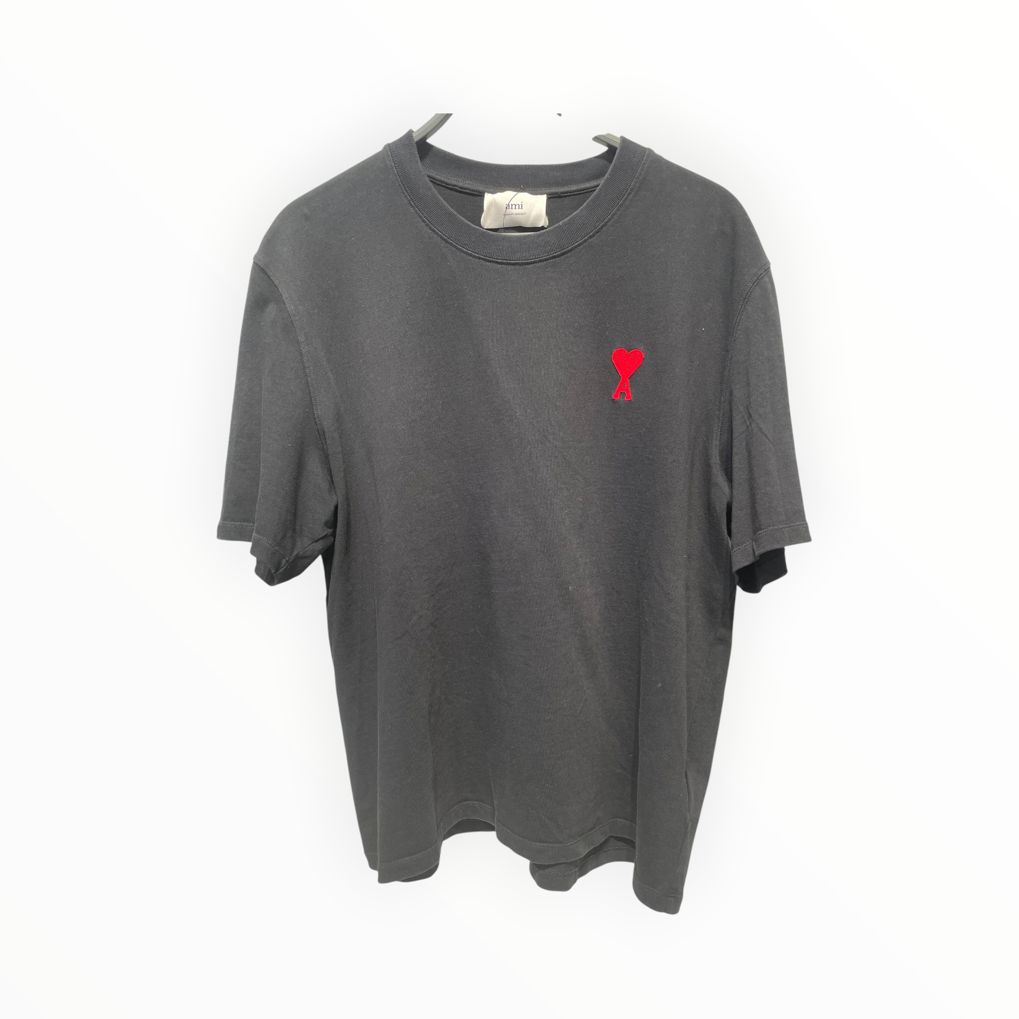 ami alexandre mattiussi/T-Shirt/XL/Cotton/BLK/EMBROIDERD LOGO view 1