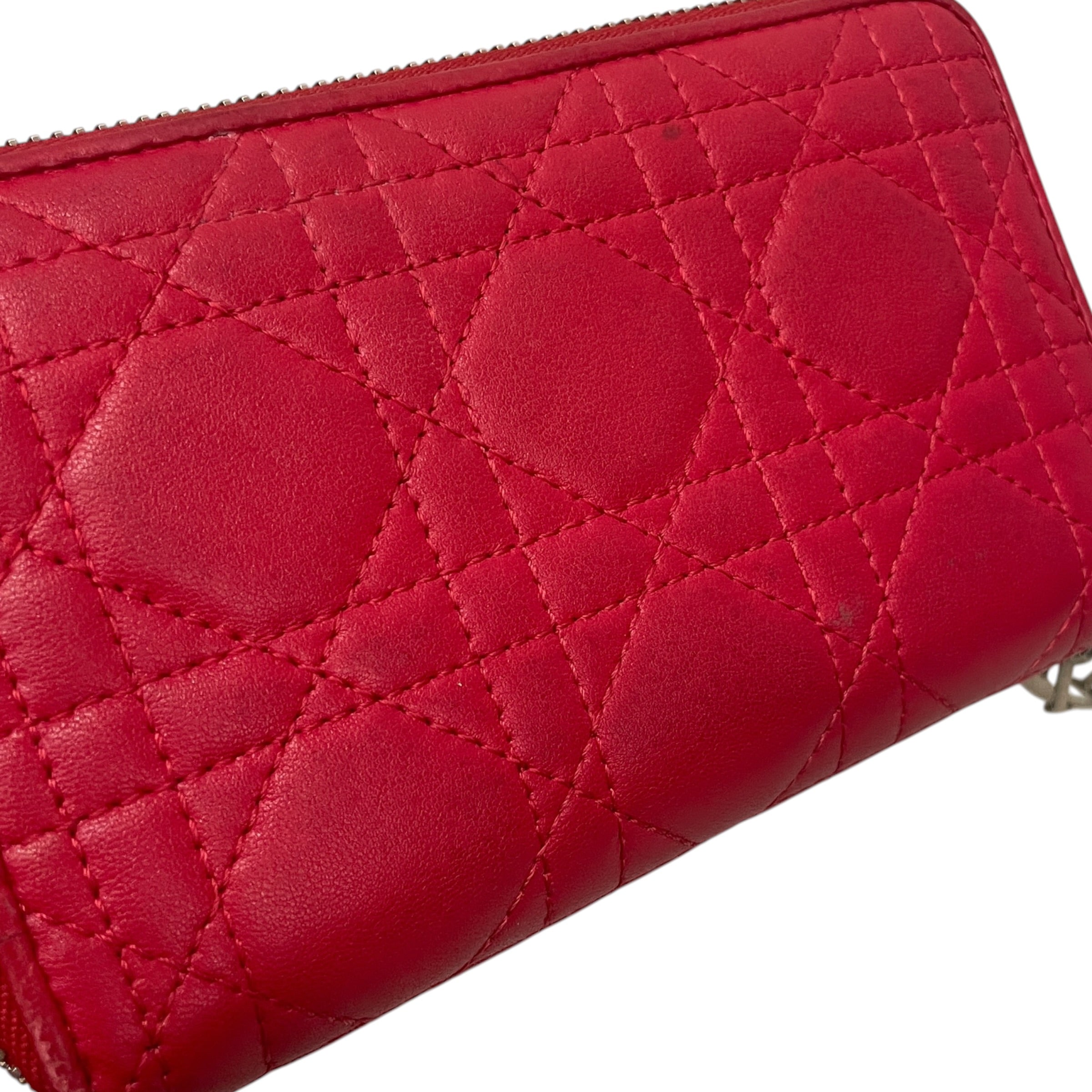Christian Dior/Long Wallet/Leather/BLK/L's/CANNAGE CONTINENTAL view 7