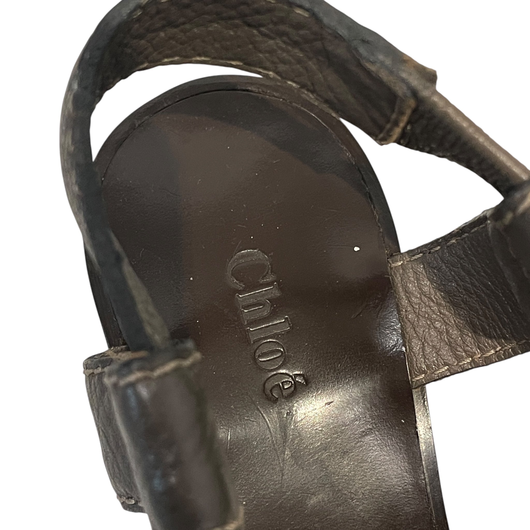 Chloe/Heels/EU 38/BRW/Front Buckle Sandal view 3