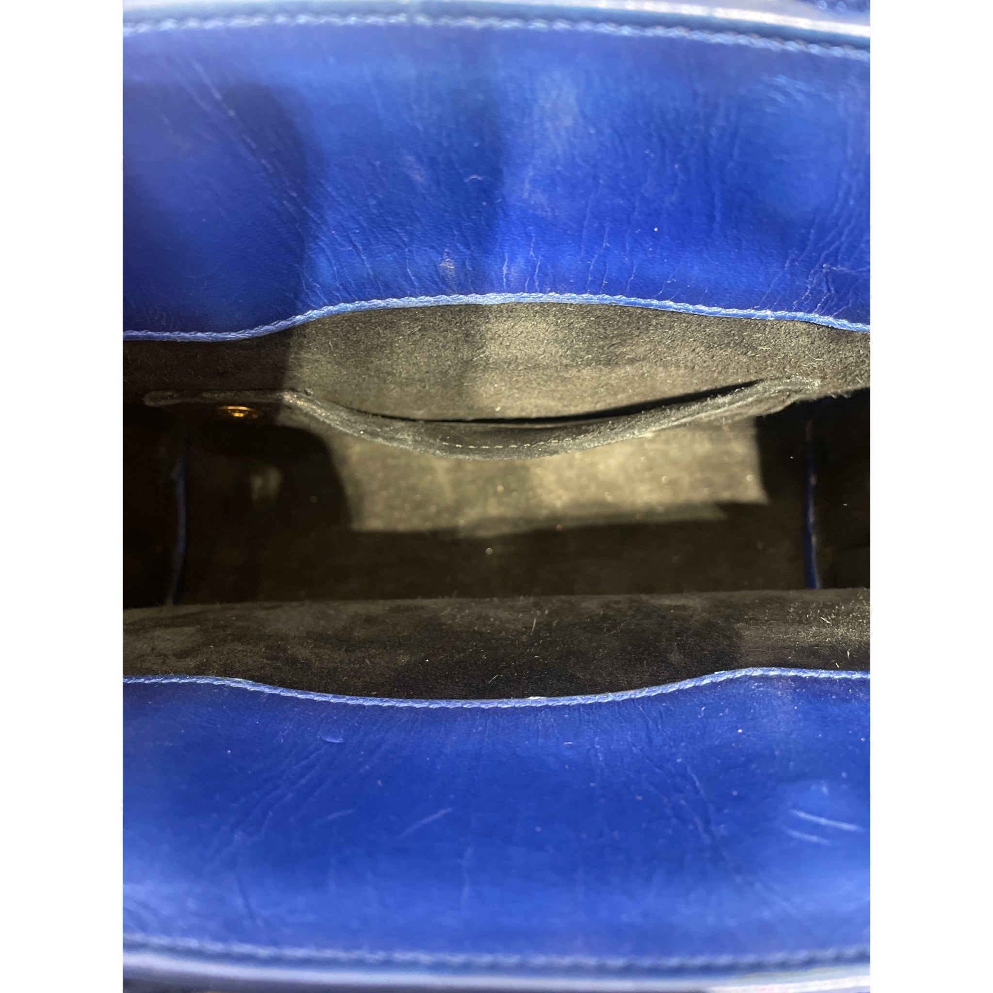 SAINT LAURENT/Cross Body Bag/Leather/BLU/SAC DE JOUR view 3