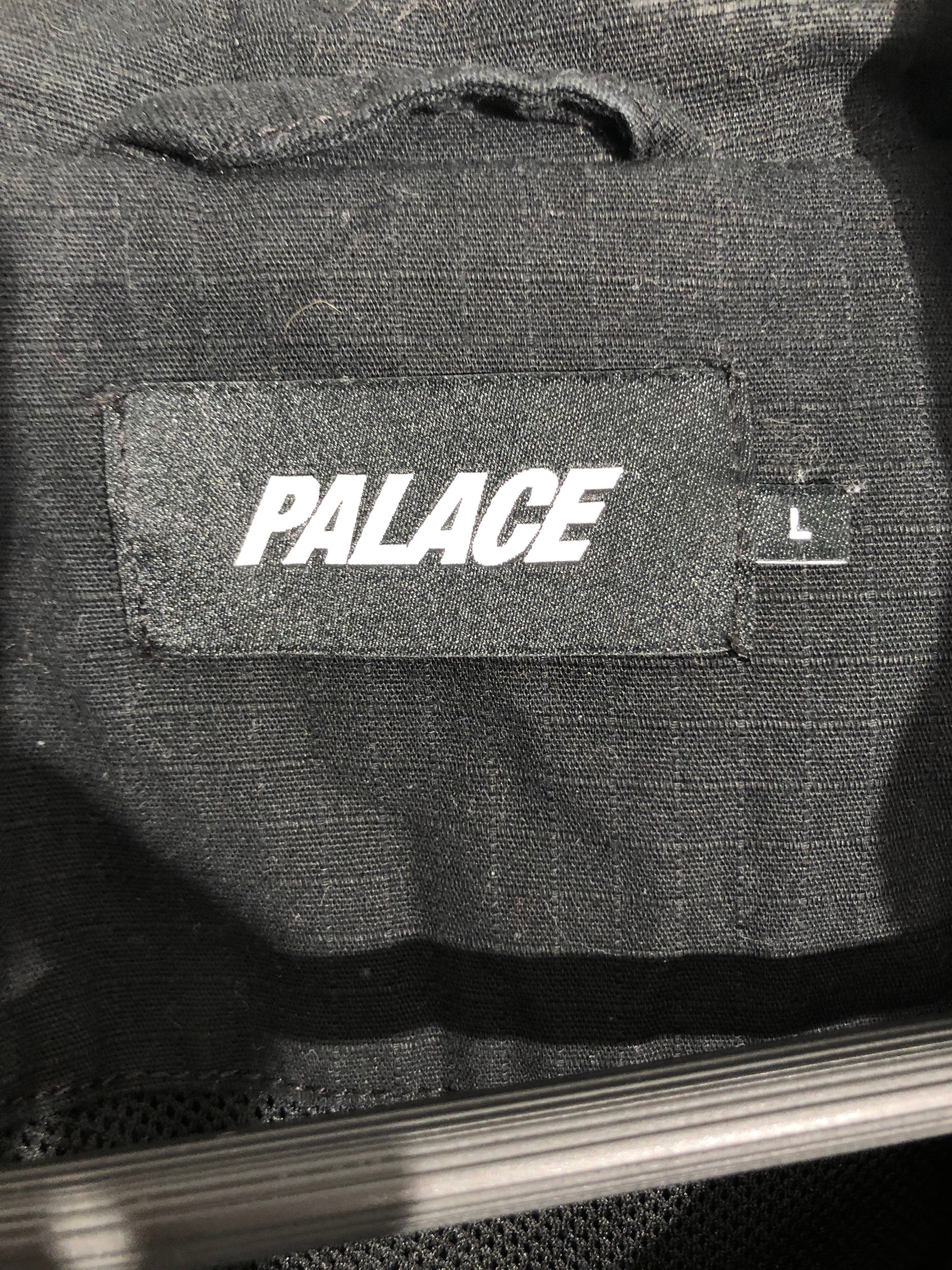 PALACE/Jacket/L/Cotton/BLK/defender half zip jacket view 3