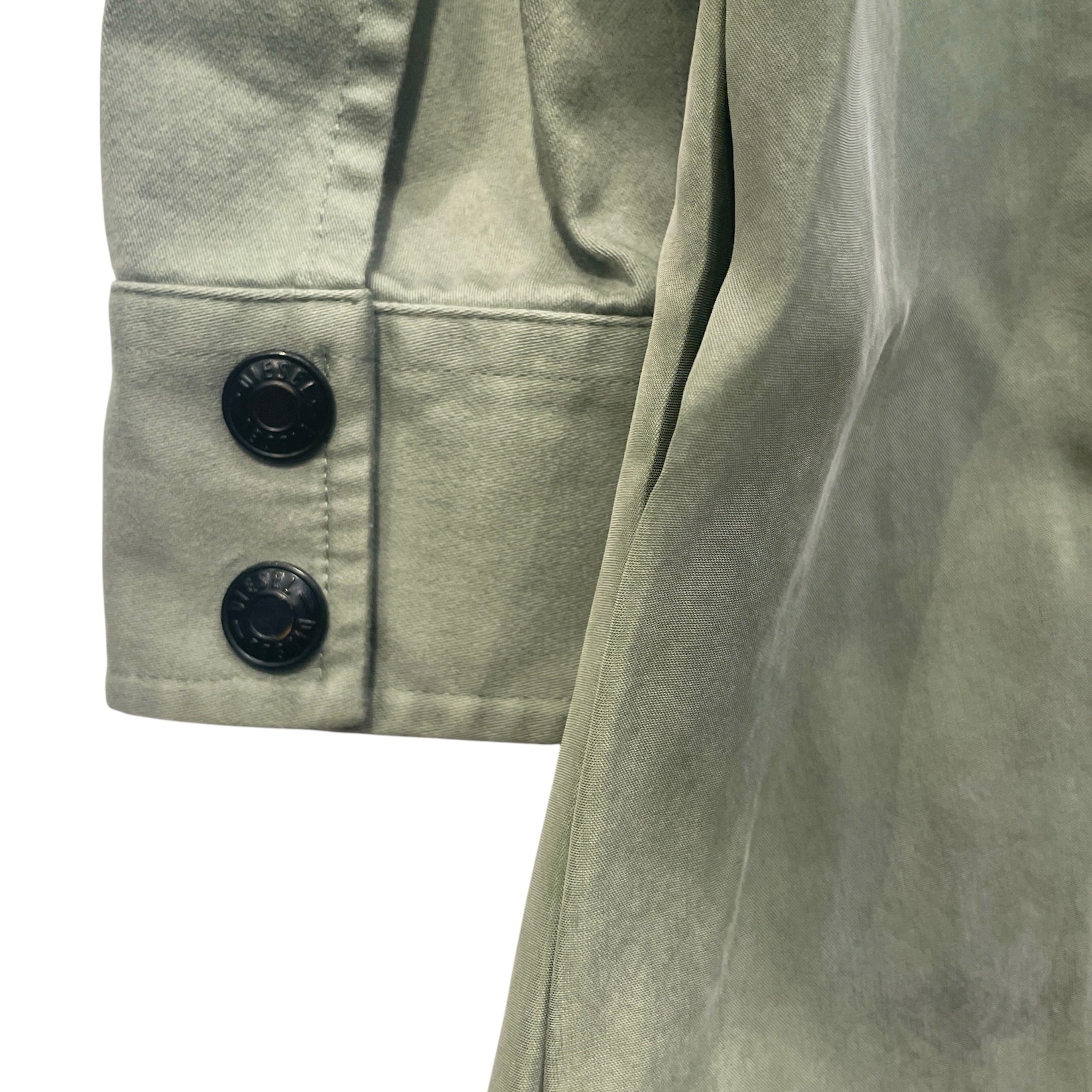 DIESEL/Shirt Dress/L/GRN/PANELED ZIP DRESS view 4