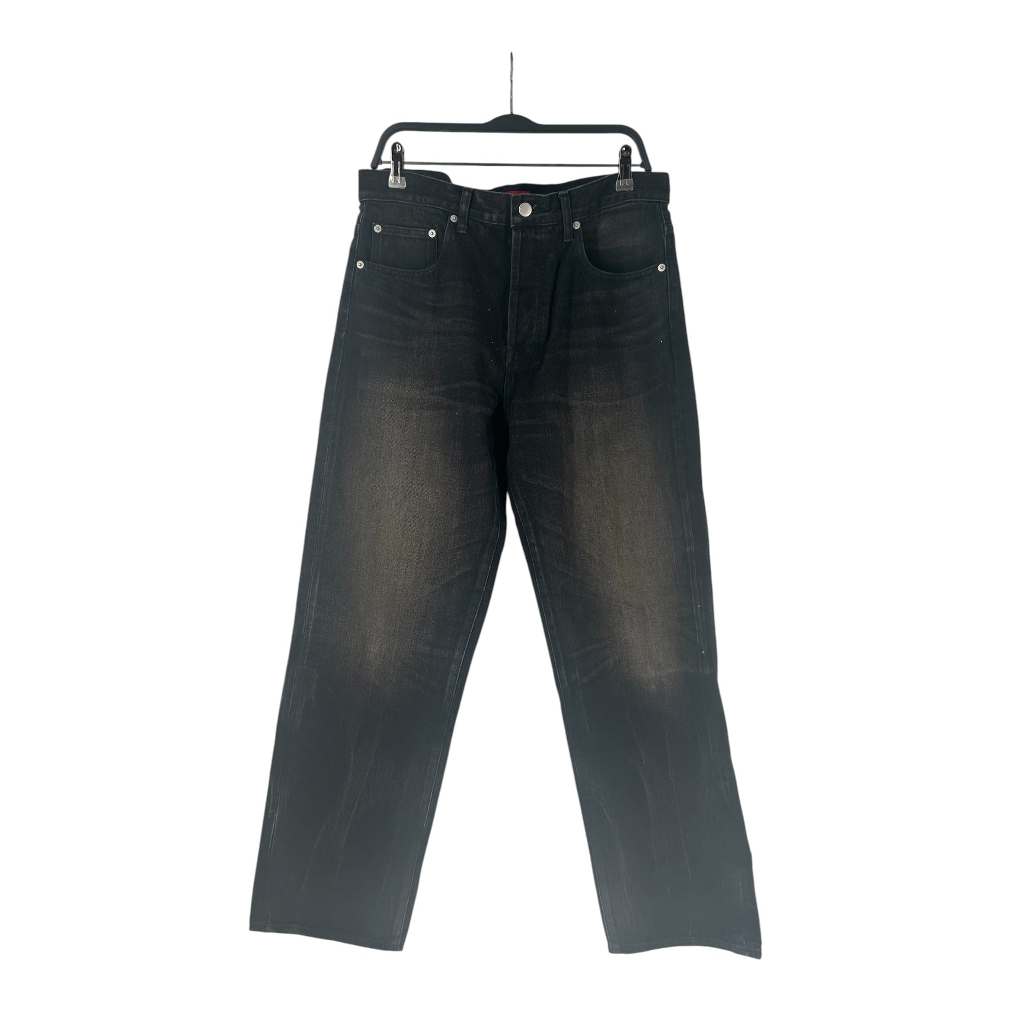 Supreme/Straight Pants/32/Denim/BLK/FADED STAR PATCH ON BACK view 1