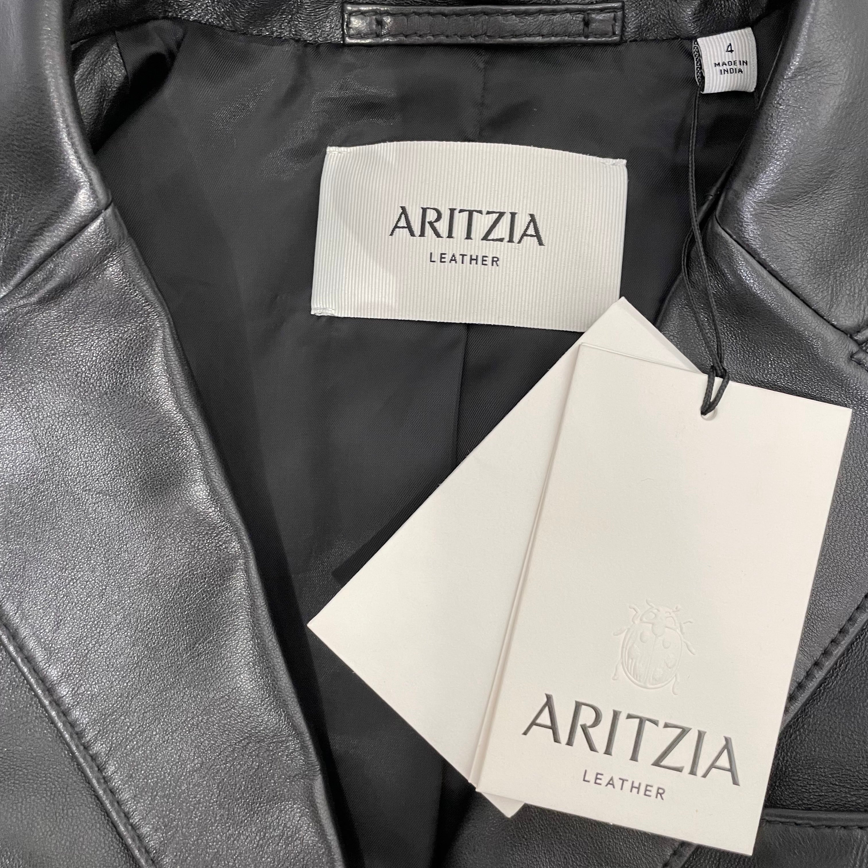 ARITZIA/Leather Jkt/4/Leather/BLK/GILLIAN view 3
