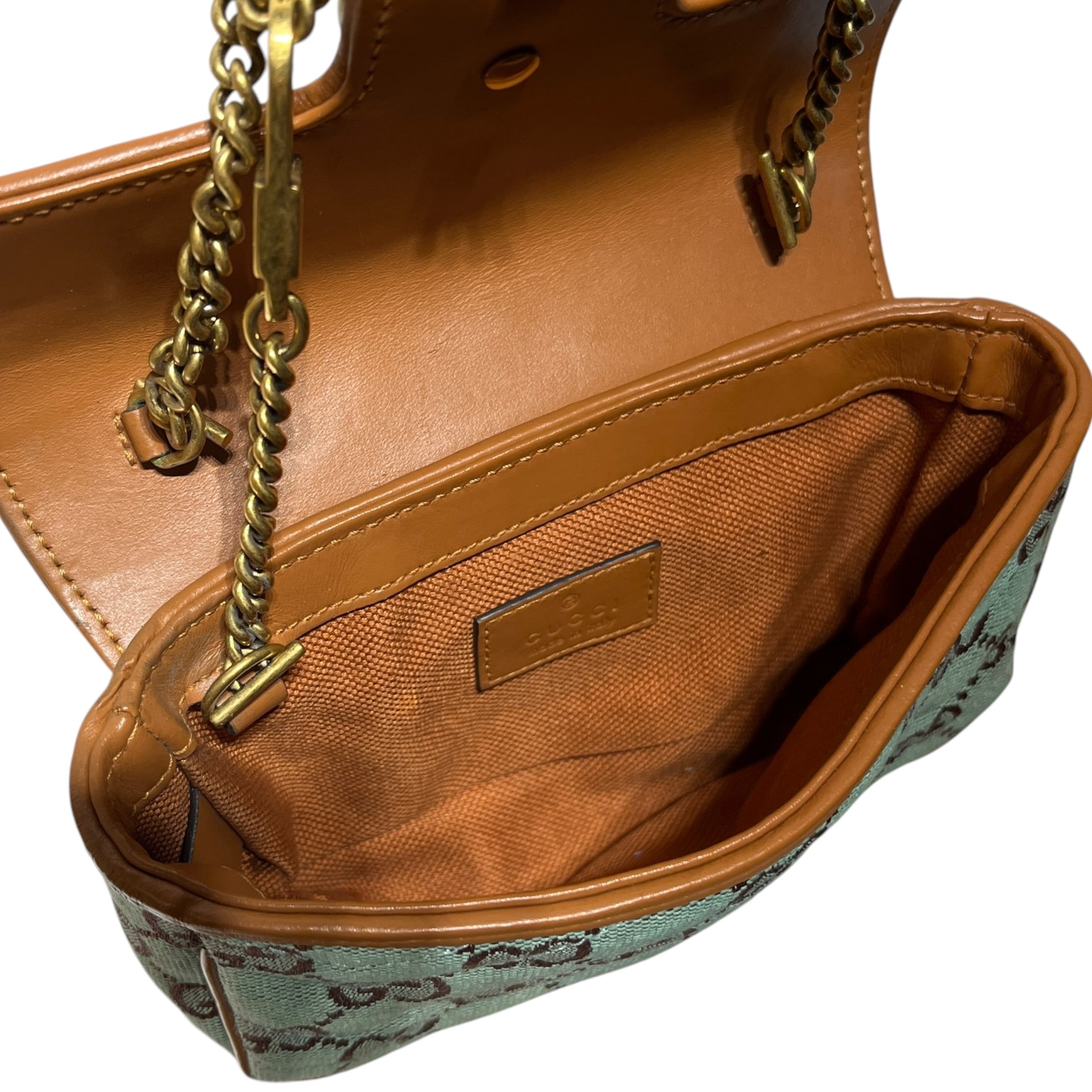 GUCCI/Bag/Monogram/Cotton/BLU/Marmont Super Mini Denim view 4