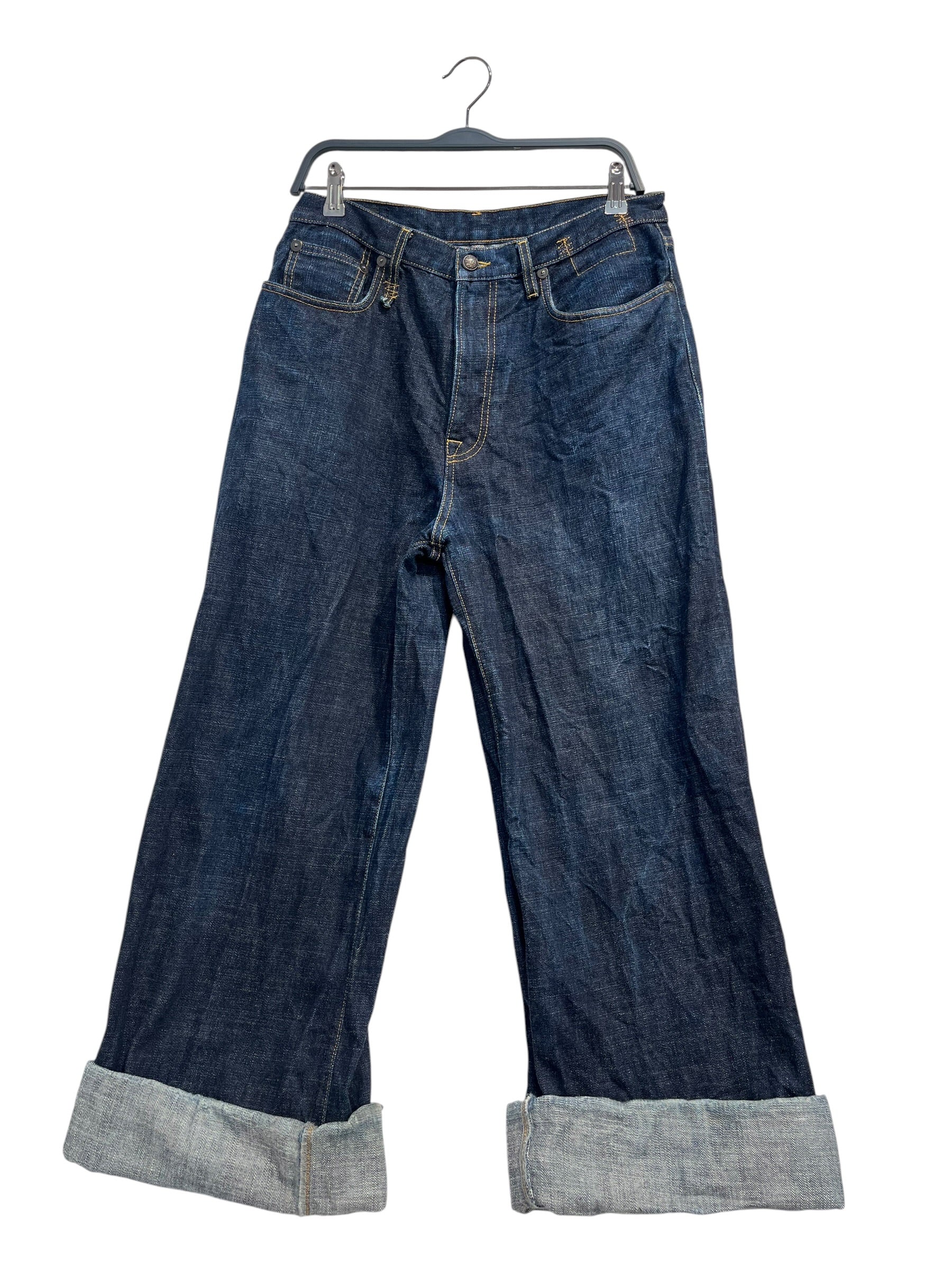 R13/Wide Leg Pants/28/Cotton/BLU/SELVIDGE view 1