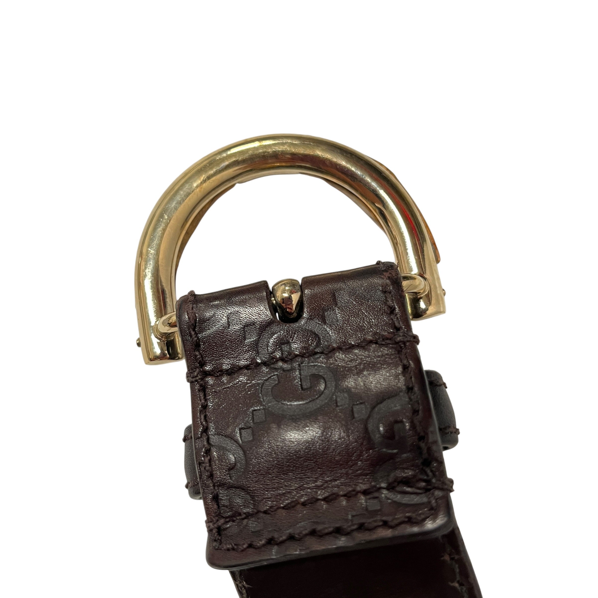 GUCCI/Belt/Leather/BRW/Bamboo Calfskin Buckle view 3