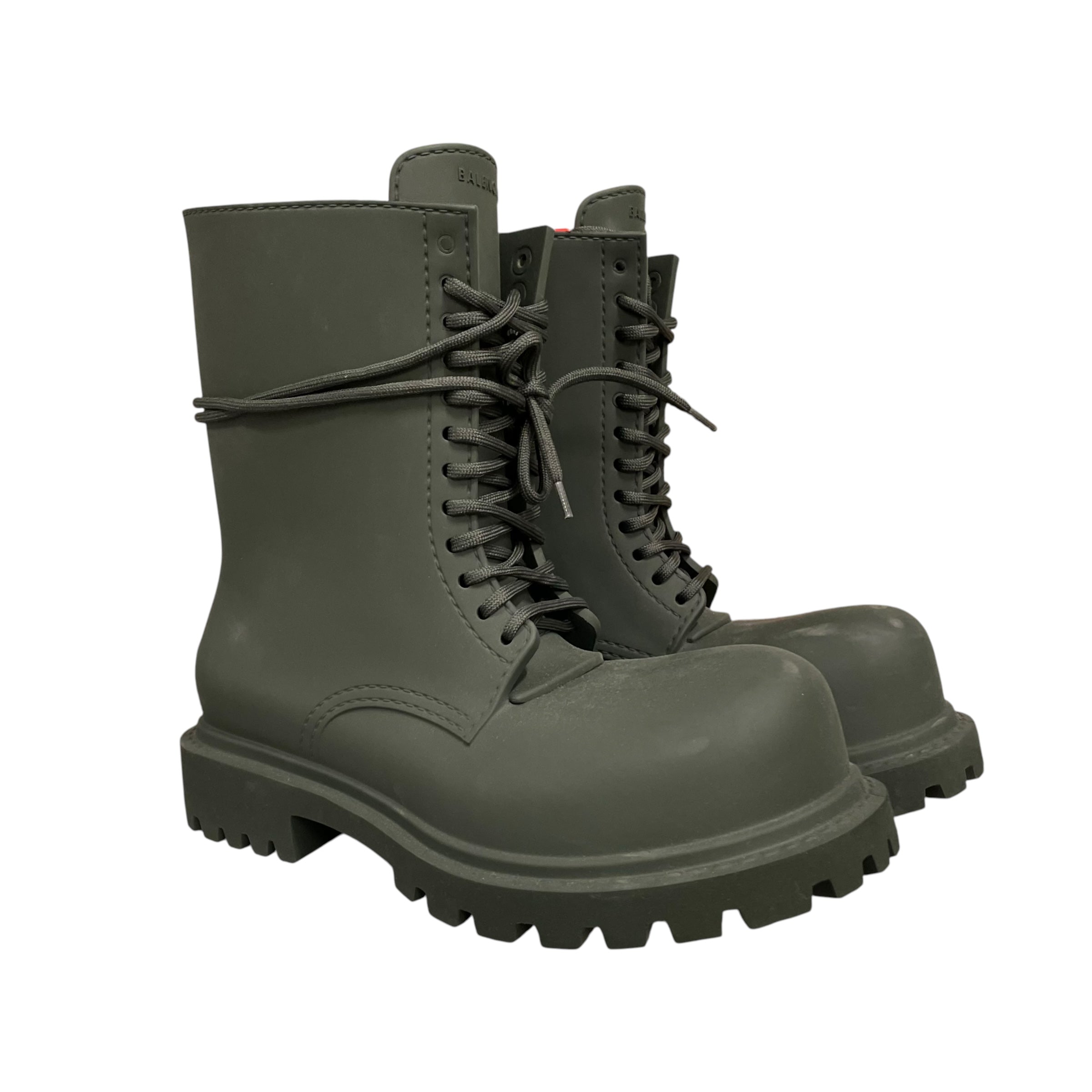 BALENCIAGA/Lace Up Boots/EU 42/BLK/steroid boot view 1