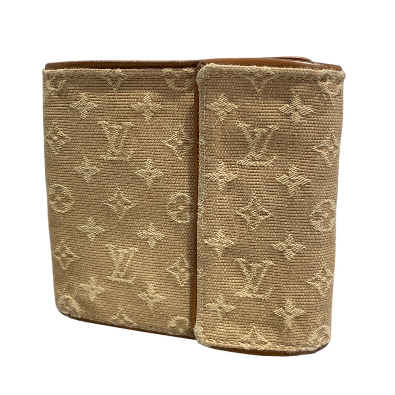 LOUIS VUITTON/Trifold Wallet/All Over Print/CRM/MINI LIN PATTERN