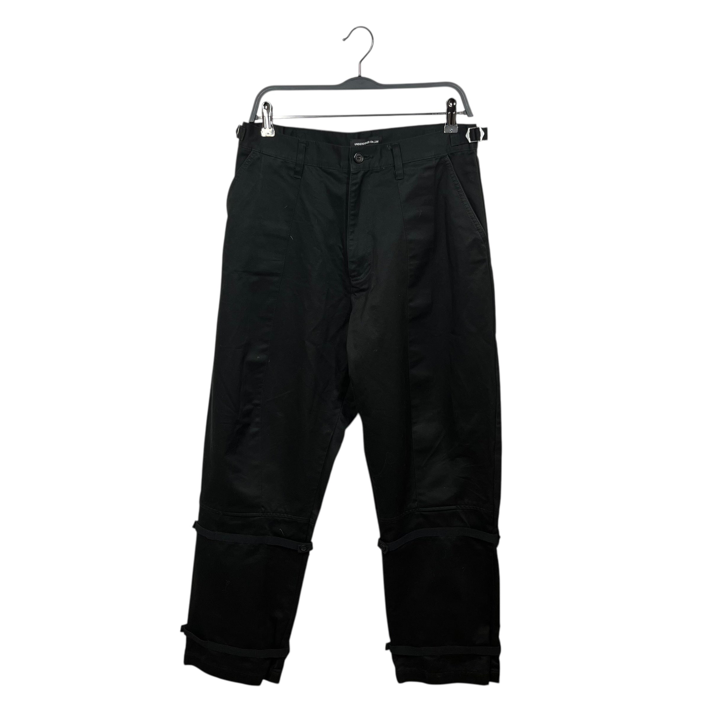 UNDERCOVER/Pants/2/Cotton/BLK/twill trousers view 1