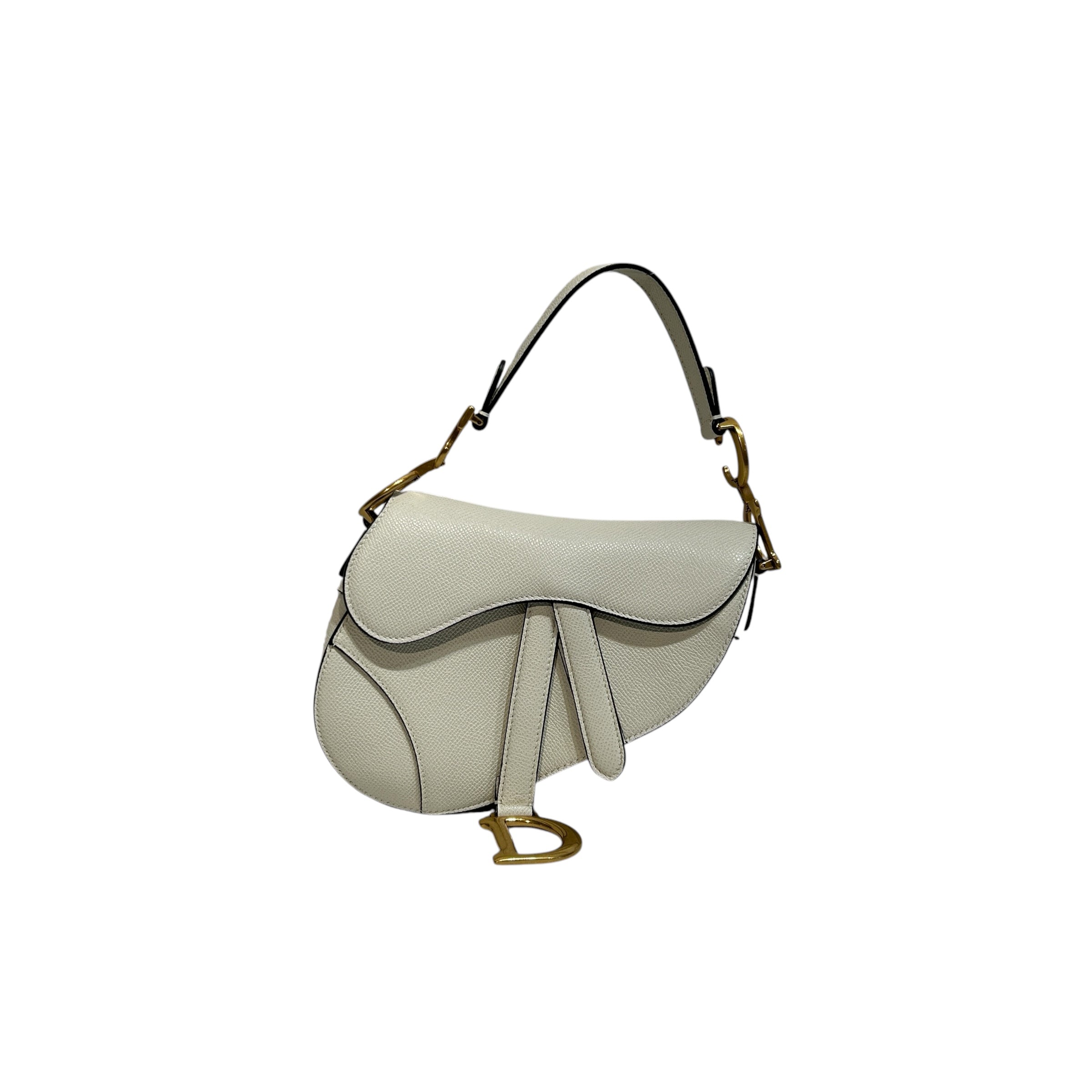 Christian Dior/Bag/Leather/WHT/Saddle view 1