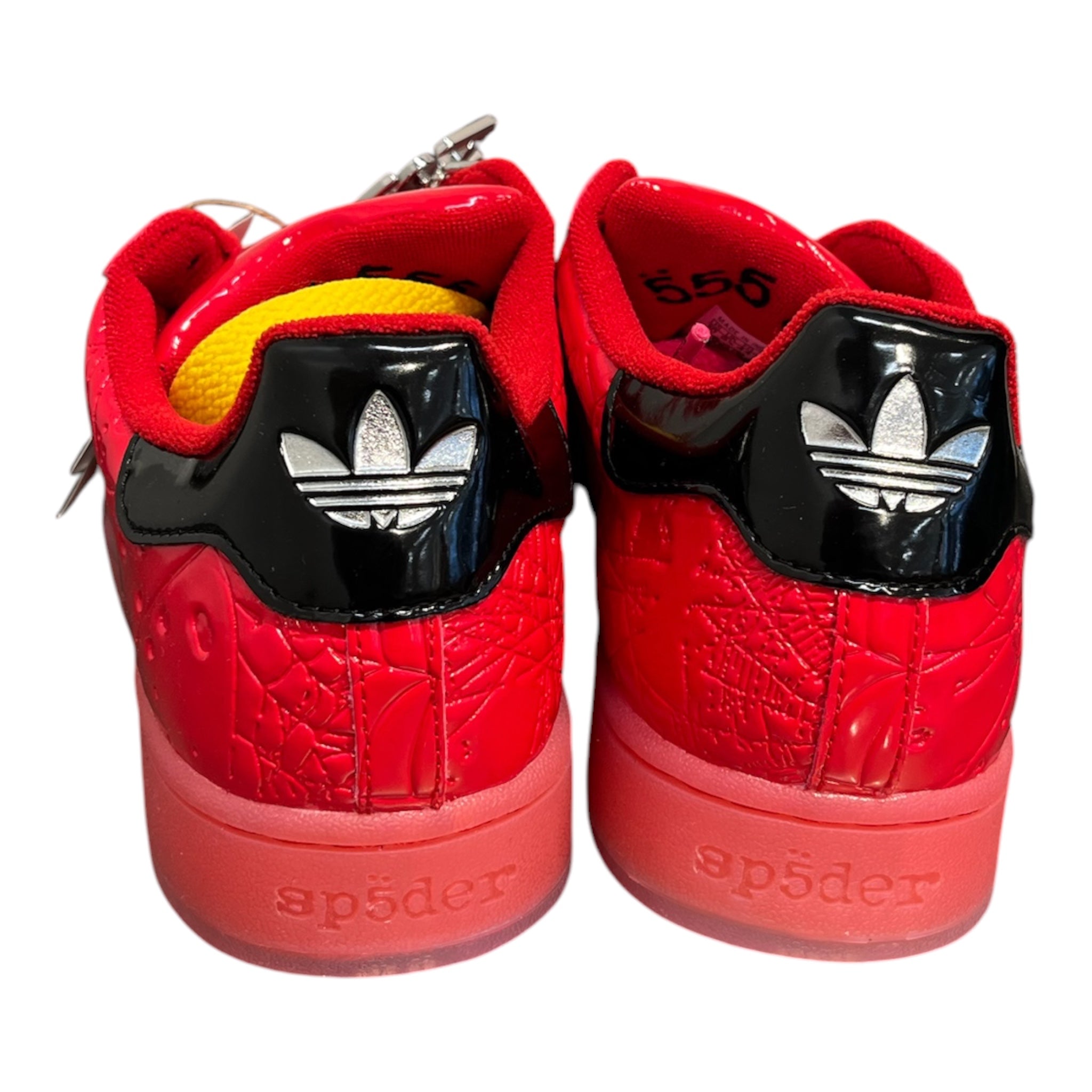 adidas/Sp5der/Low-Sneakers/US 10/Leather/RED/RED SUPERSTAR SP5DER view 3