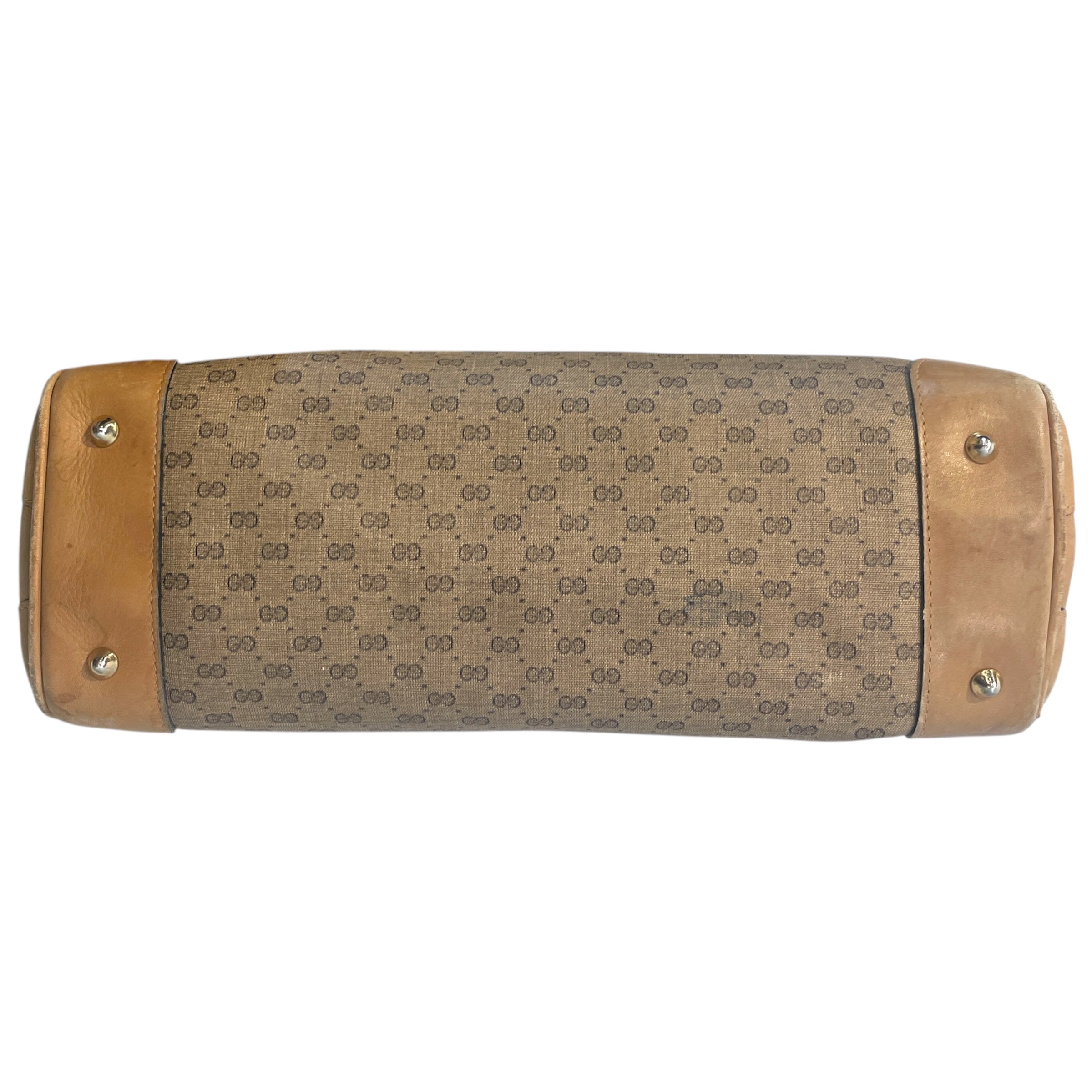 GUCCI/Cross Body Bag/Monogram/Leather/BRW/Vintage Hand Bag view 4
