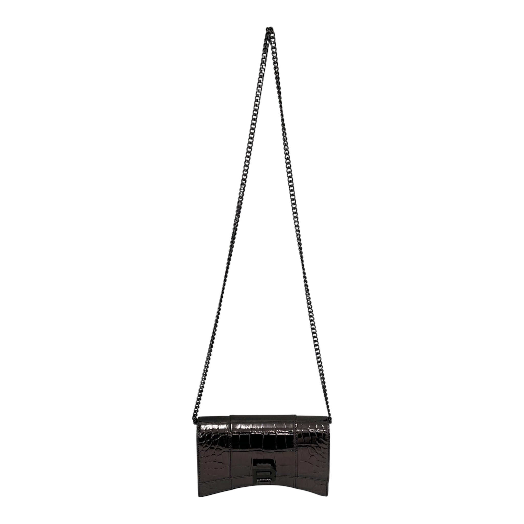 BALENCIAGA/Cross Body Bag/Animal Pattern/SLV/GUNMETAL view 1