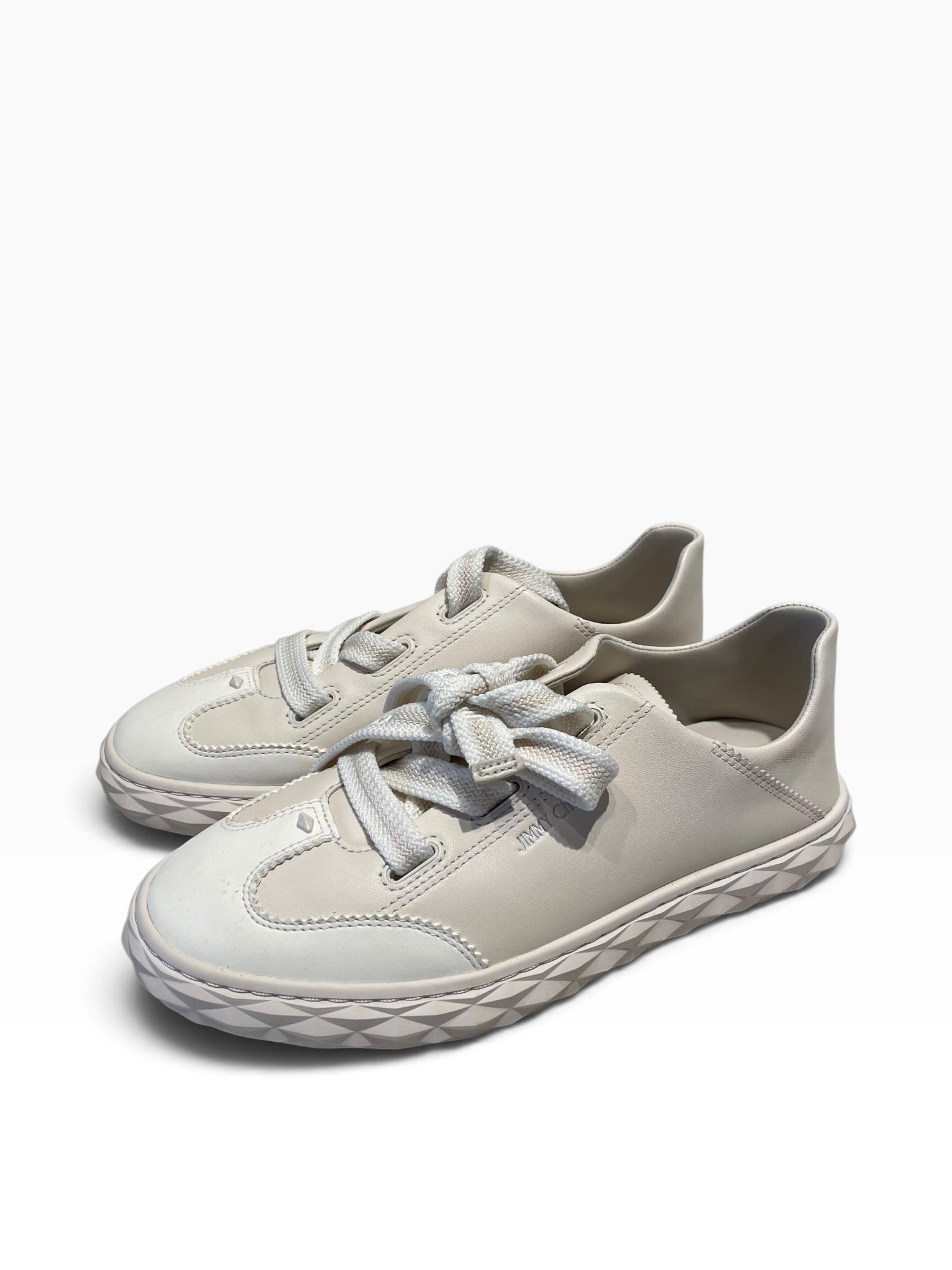 JIMMY CHOO/Low-Sneakers/US 5.5/WHT/Diamond Light Flex view 1