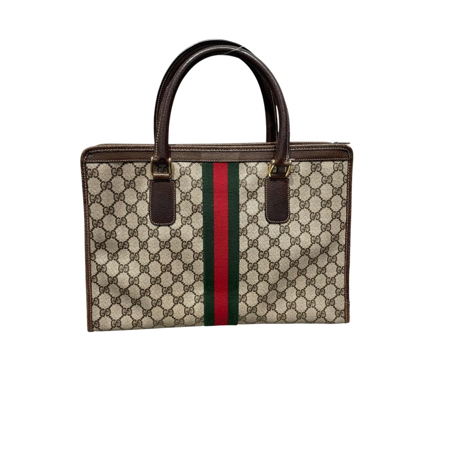 GUCCI/Tote Bag/Monogram/Cotton/CRM/80'S GG SUPREME WEB SHERRY view 2