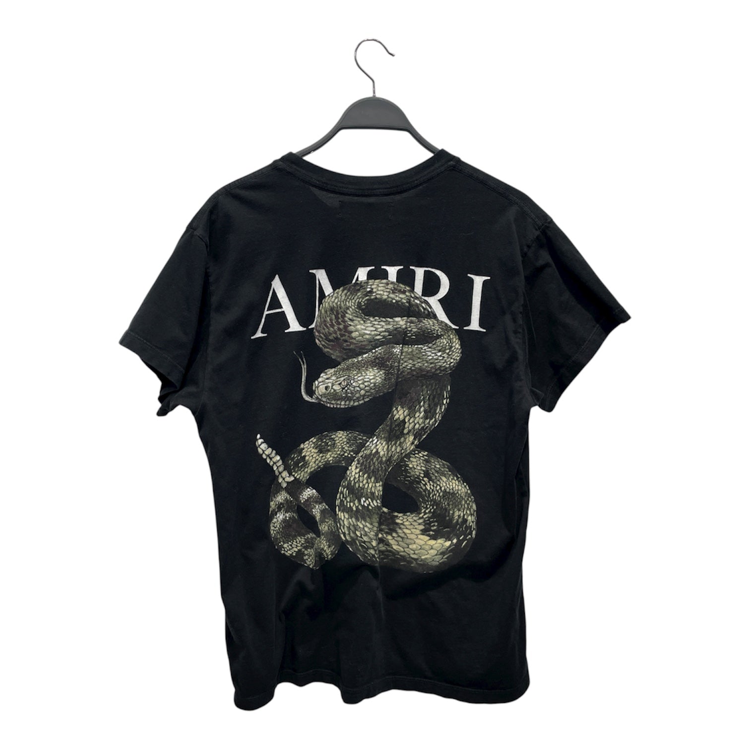 AMIRI/T-Shirt/S/Cotton/BLK/Graphic/SNAKE LOGO TEE view 2