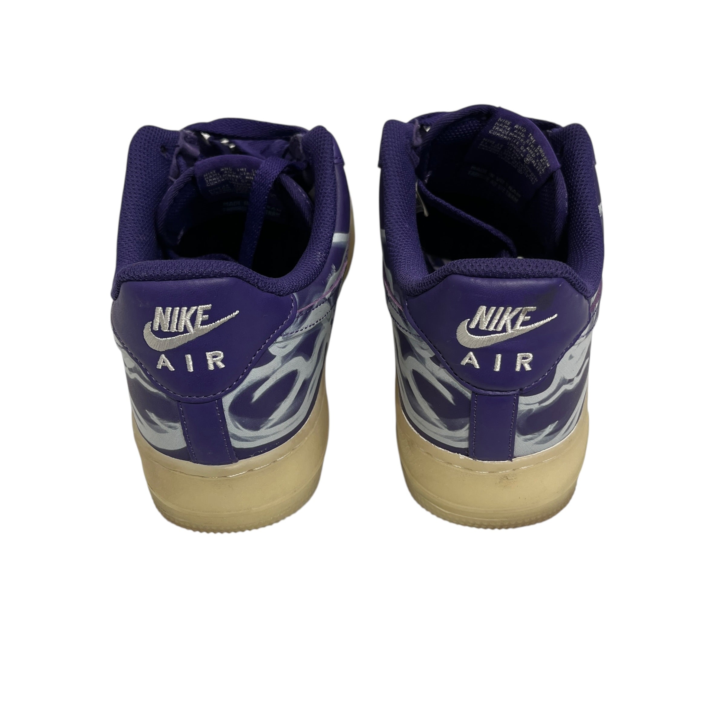 NIKE/Low-Sneakers/af1 low purple skeleton view 3