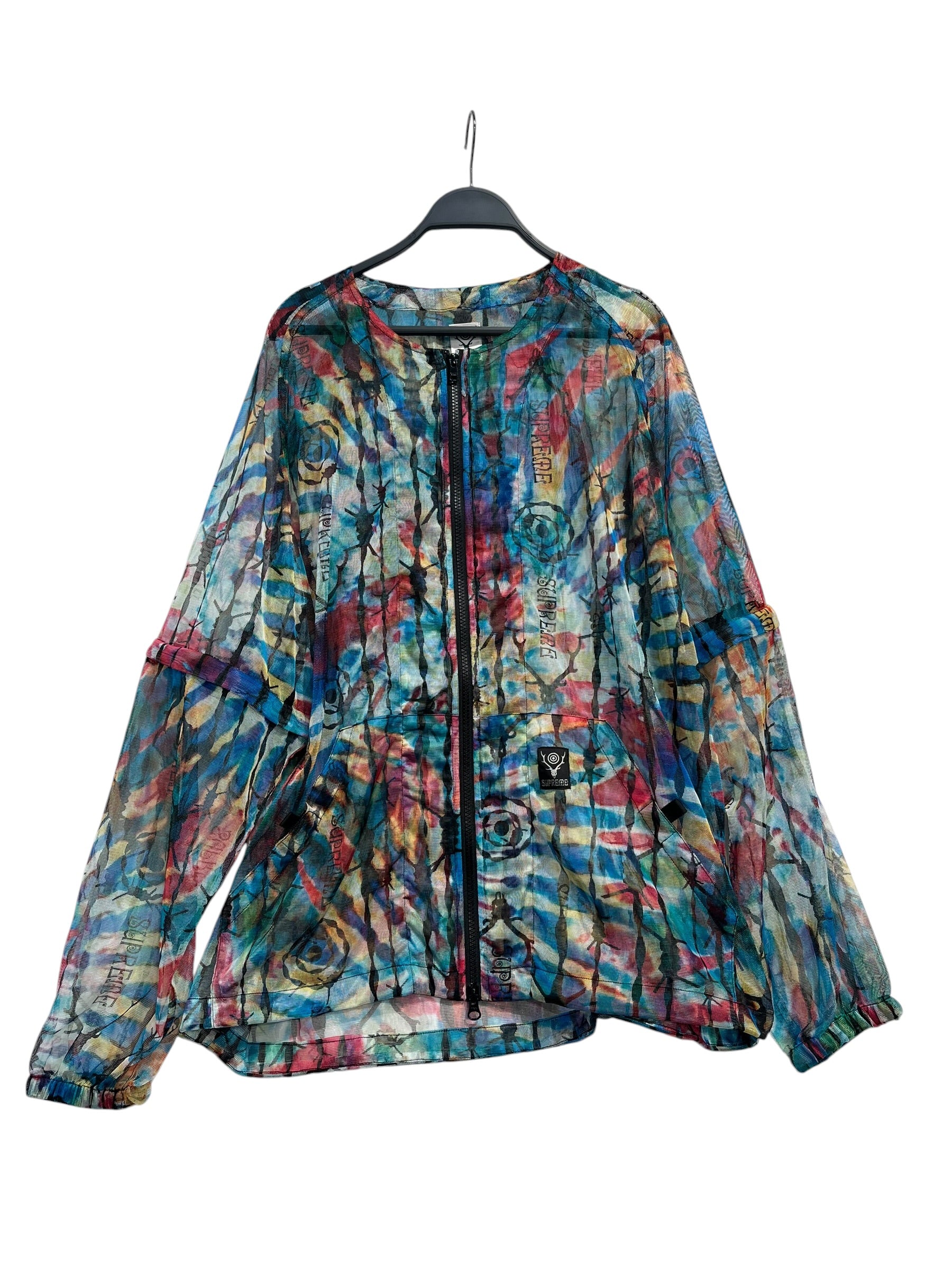 Supreme/South2 West8(S2W8)/Jacket/L/Polyester/MLT/All Over Print/BUSH PARKA BARBED WIRE ZIP UP view 1
