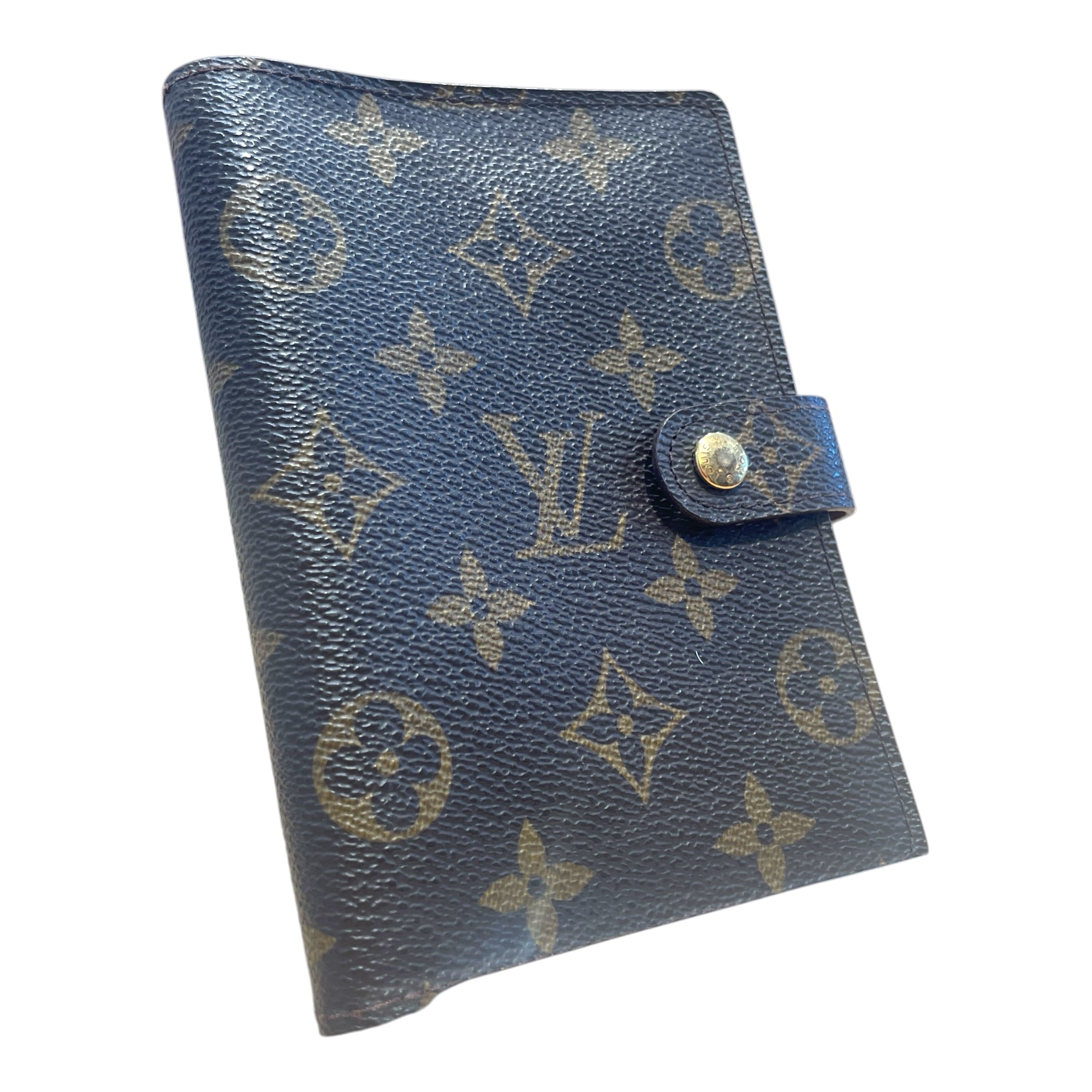 LOUIS VUITTON/Pass Case/Monogram/Leather/BRW/L's/Agenda Cover view 1