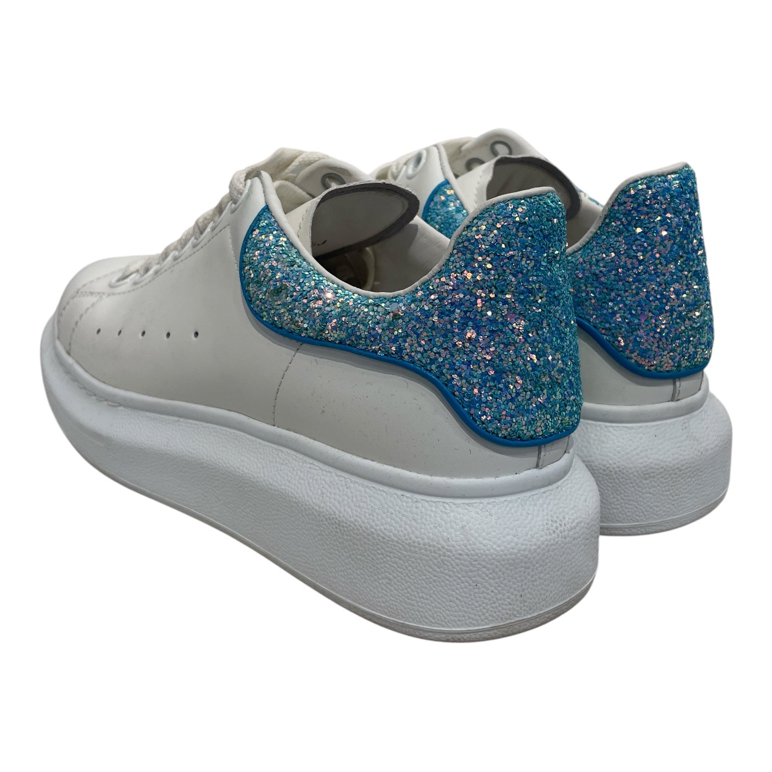 Alexander McQueen/Low-Sneakers/EU 35.5/Leather/BLU/ view 2