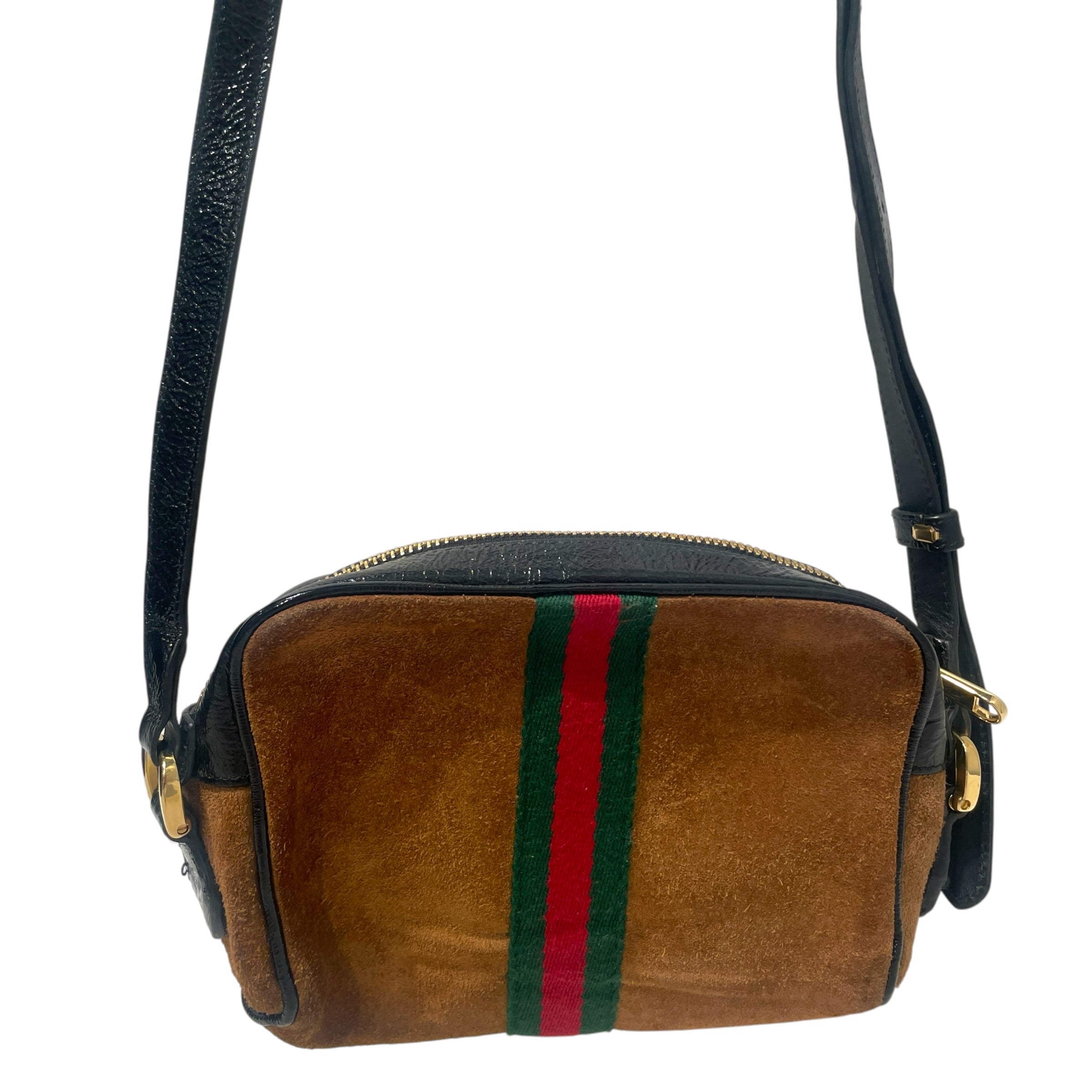 GUCCI/Cross Body Bag/Suede/CML/Web Ophidia Mini Bag view 4