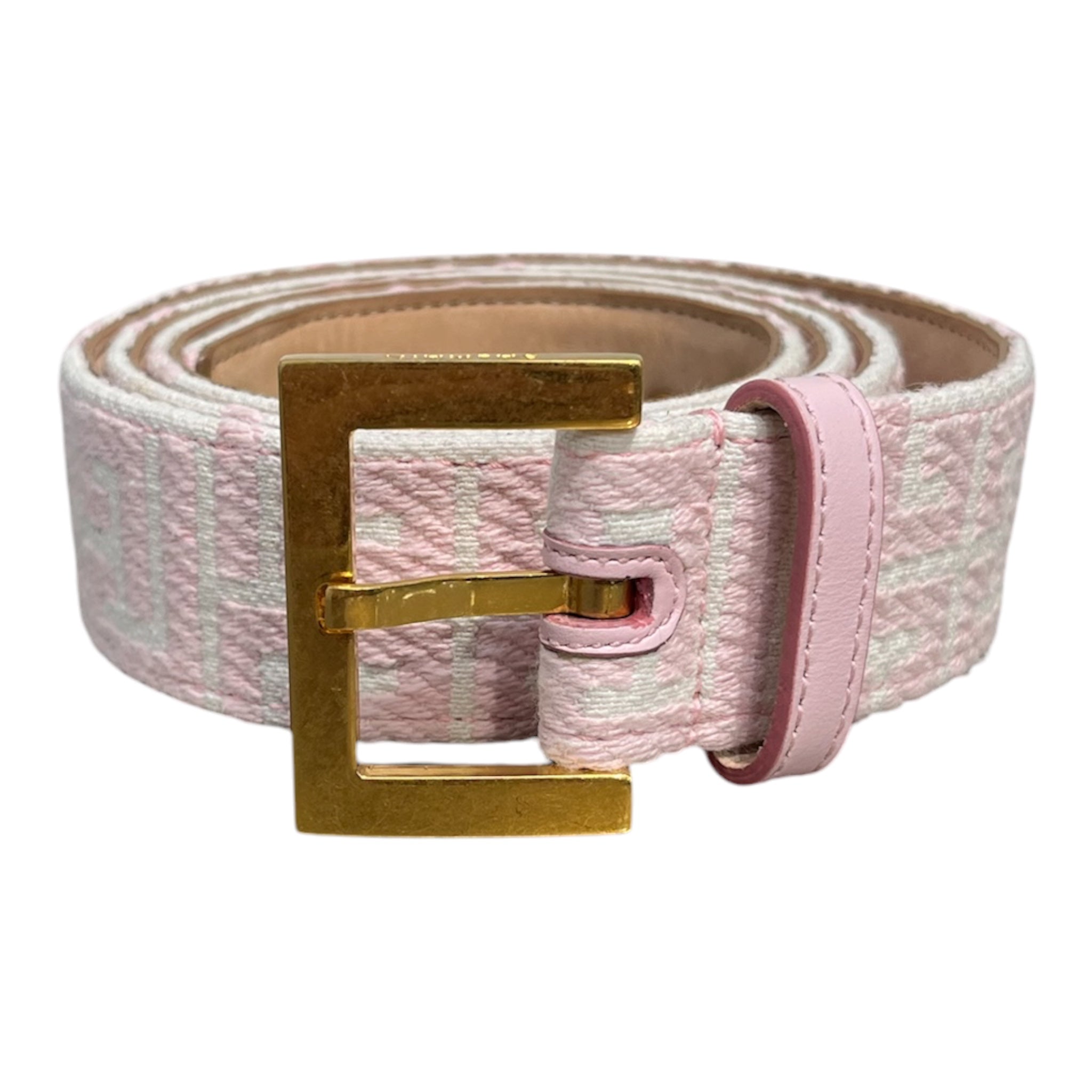 BALMAIN/Belt/Monogram/Leather/PNK/PINK MONOGRAM BELT view 1