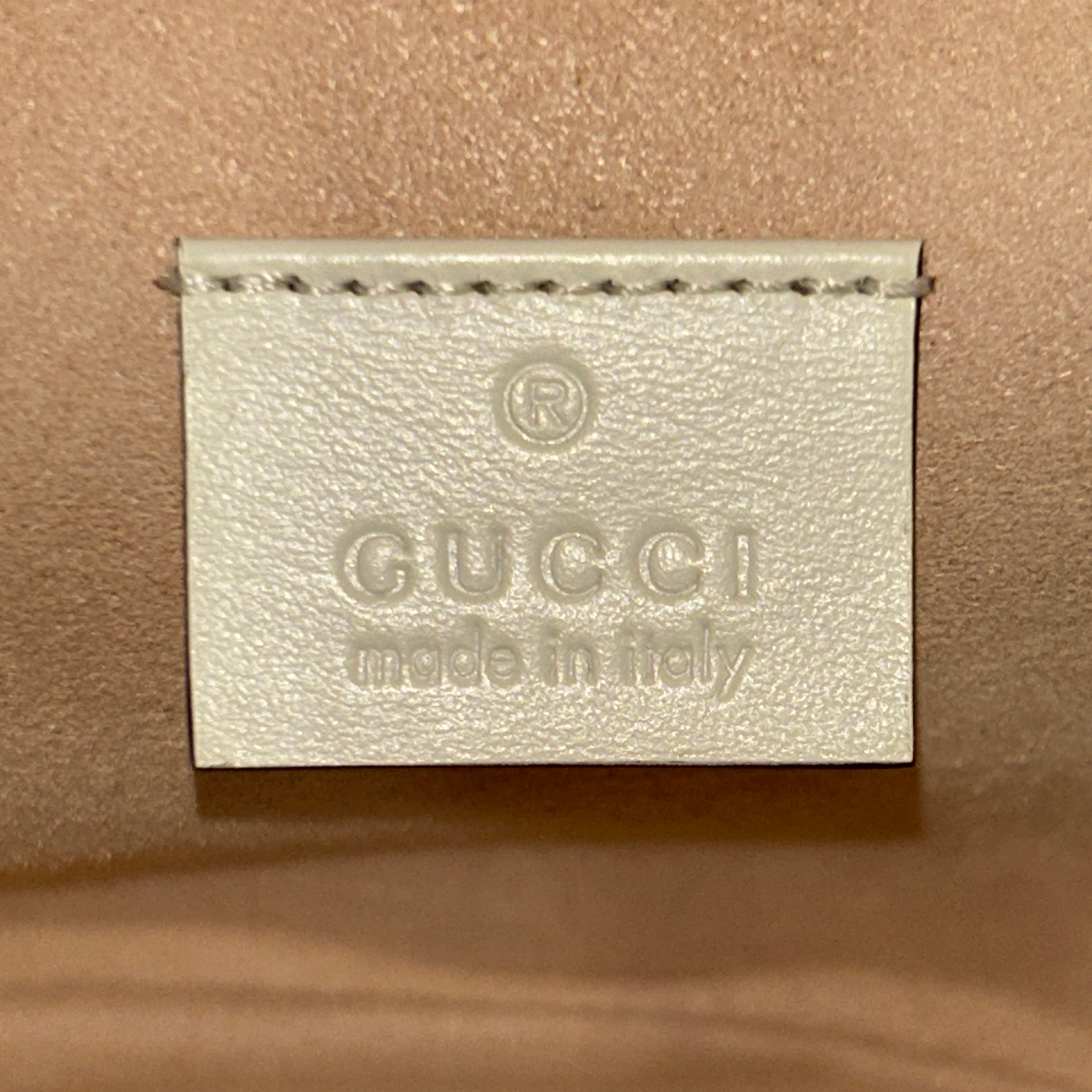 GUCCI/Backpack/Leather/WHT/Logo Leather Marmont view 5