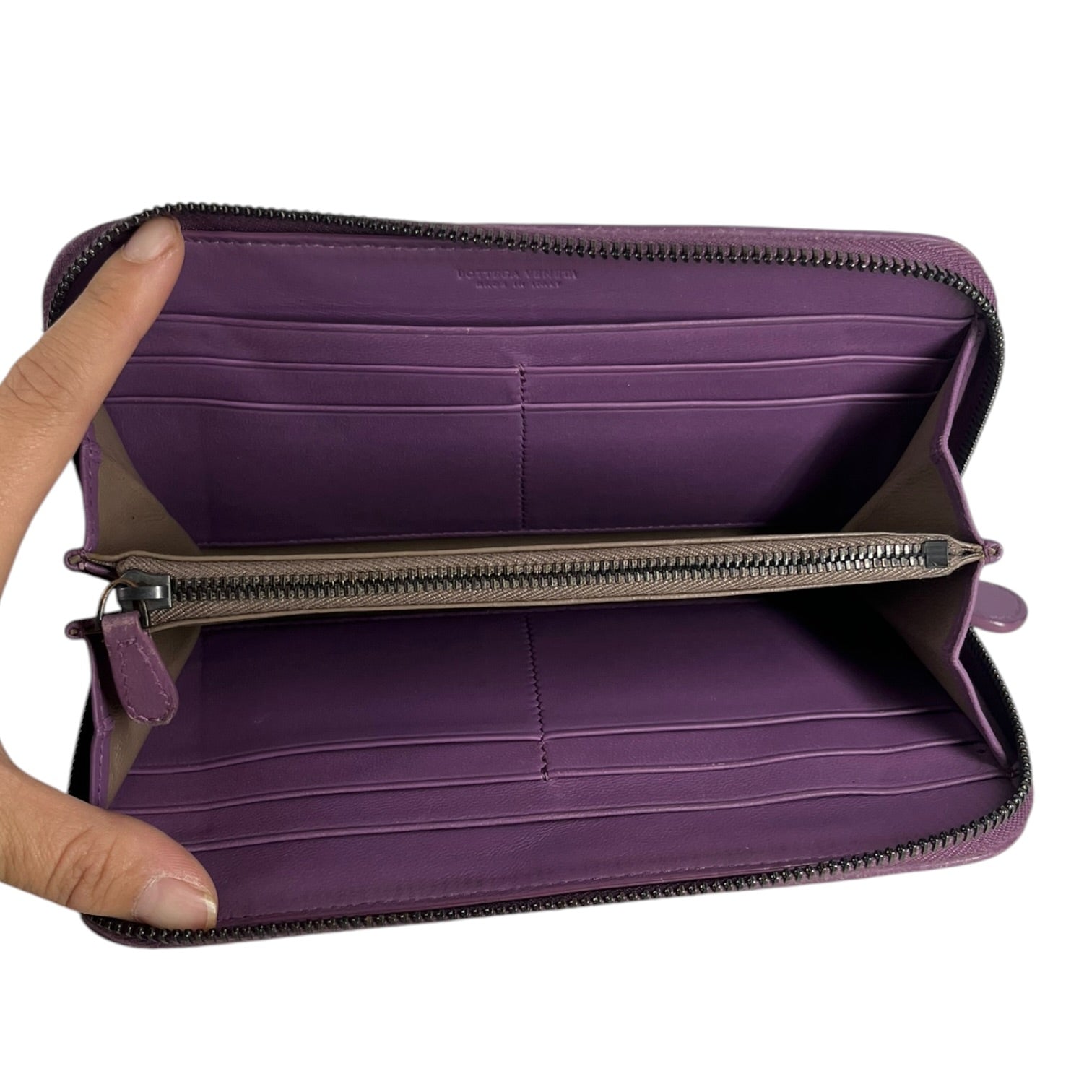 BOTTEGA VENETA/Long Wallet/Leather/PPL/L's/PYTHON INTRECCIATO WALLET view 6