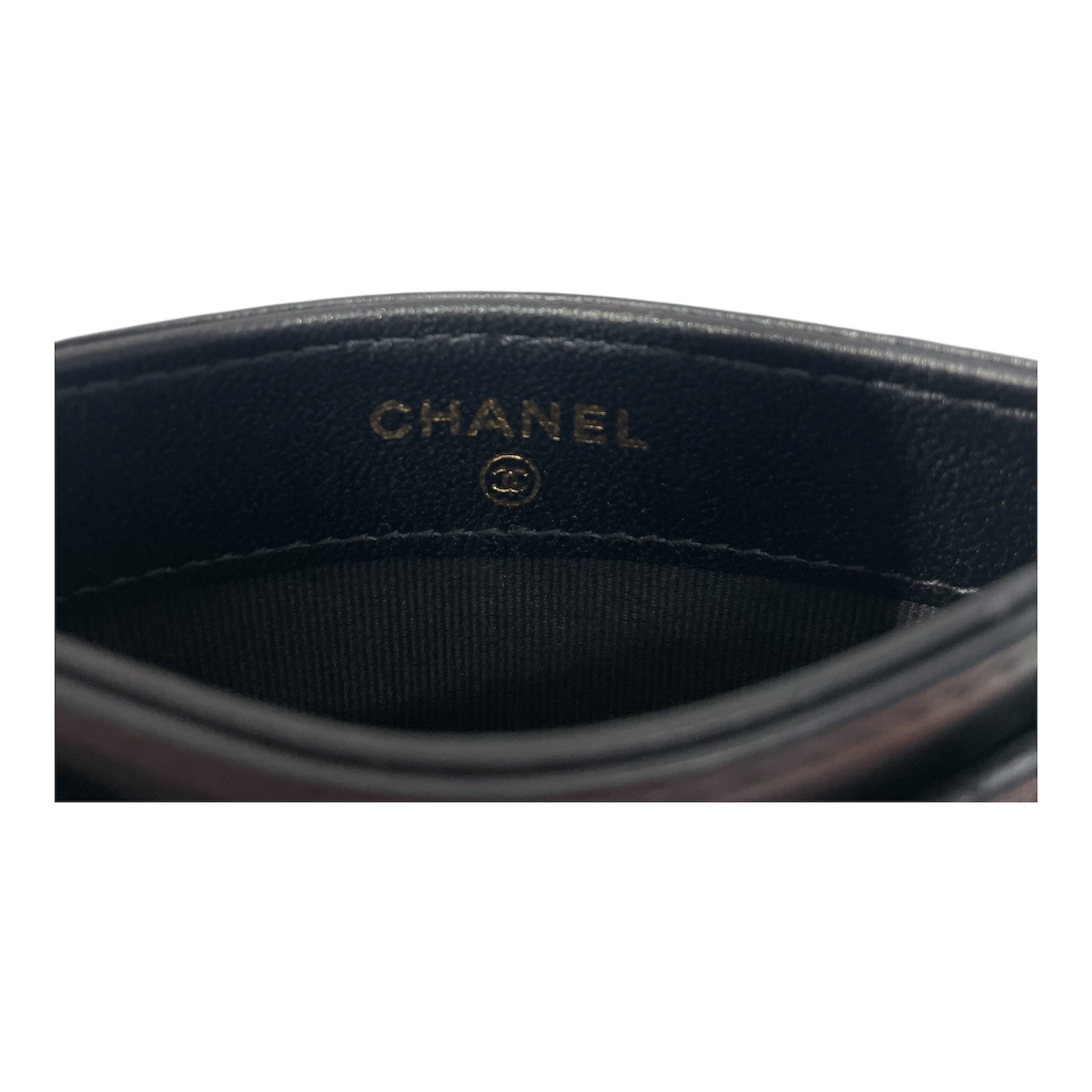 CHANEL/Wallet/Leather/BLK/Star skate pin view 4