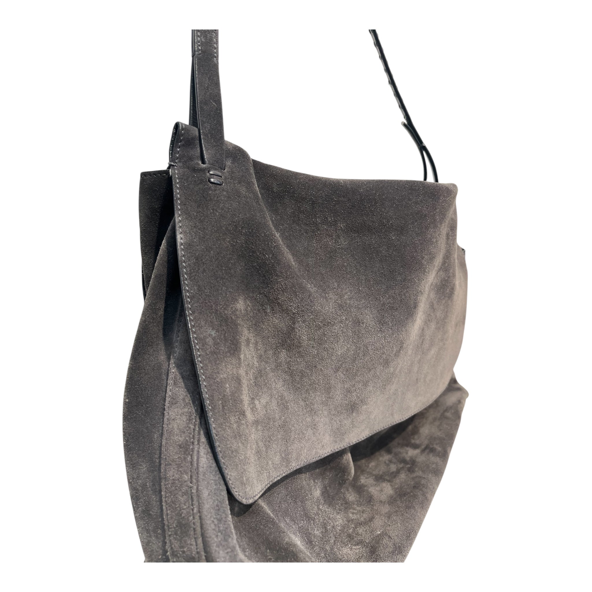 THE ROW/Bag/Suede/GRY/sidekick two silver hardwre view 5