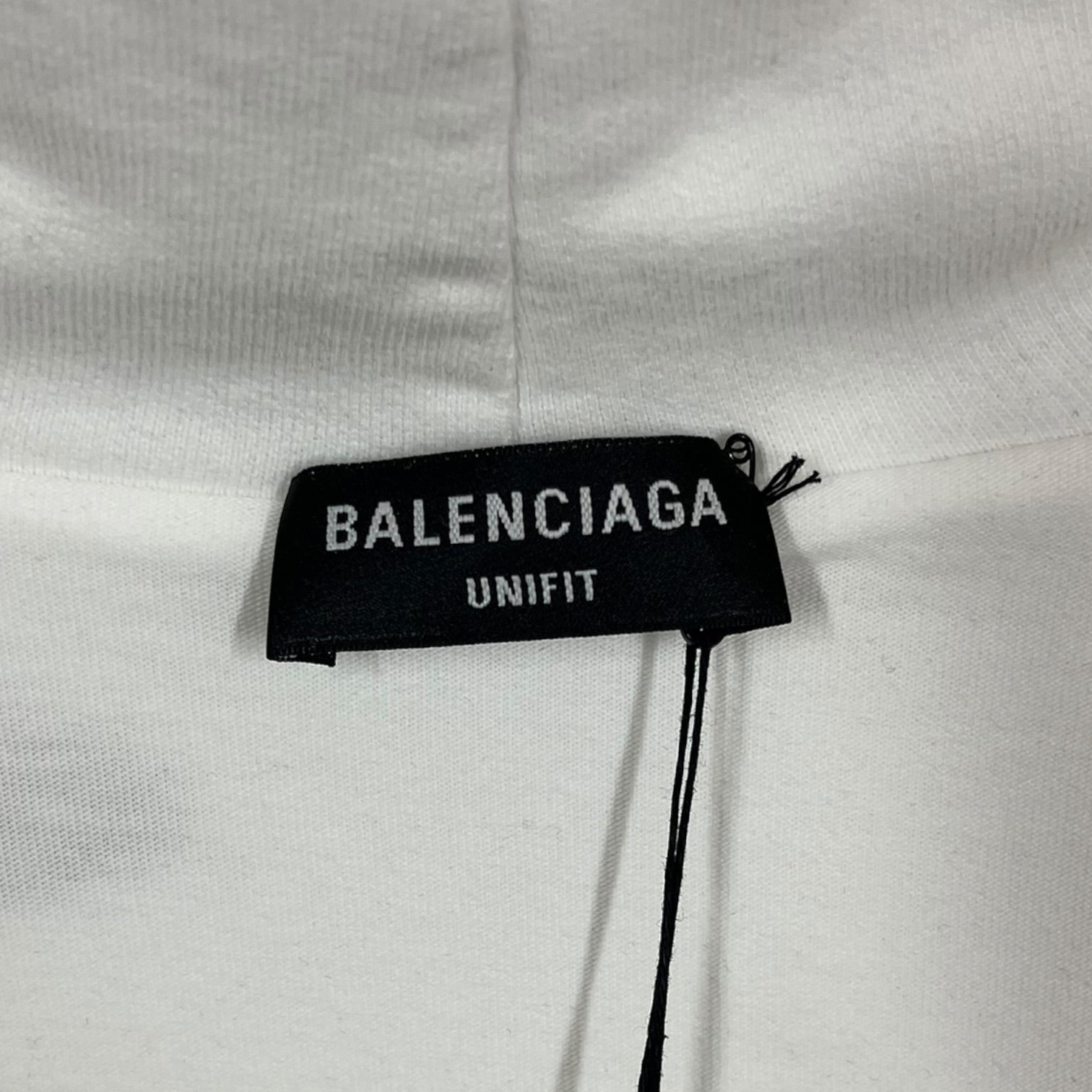 BALENCIAGA/Hoodie/S/Graphic/Cotton/WHT/DESTROYED HOODIE view 3