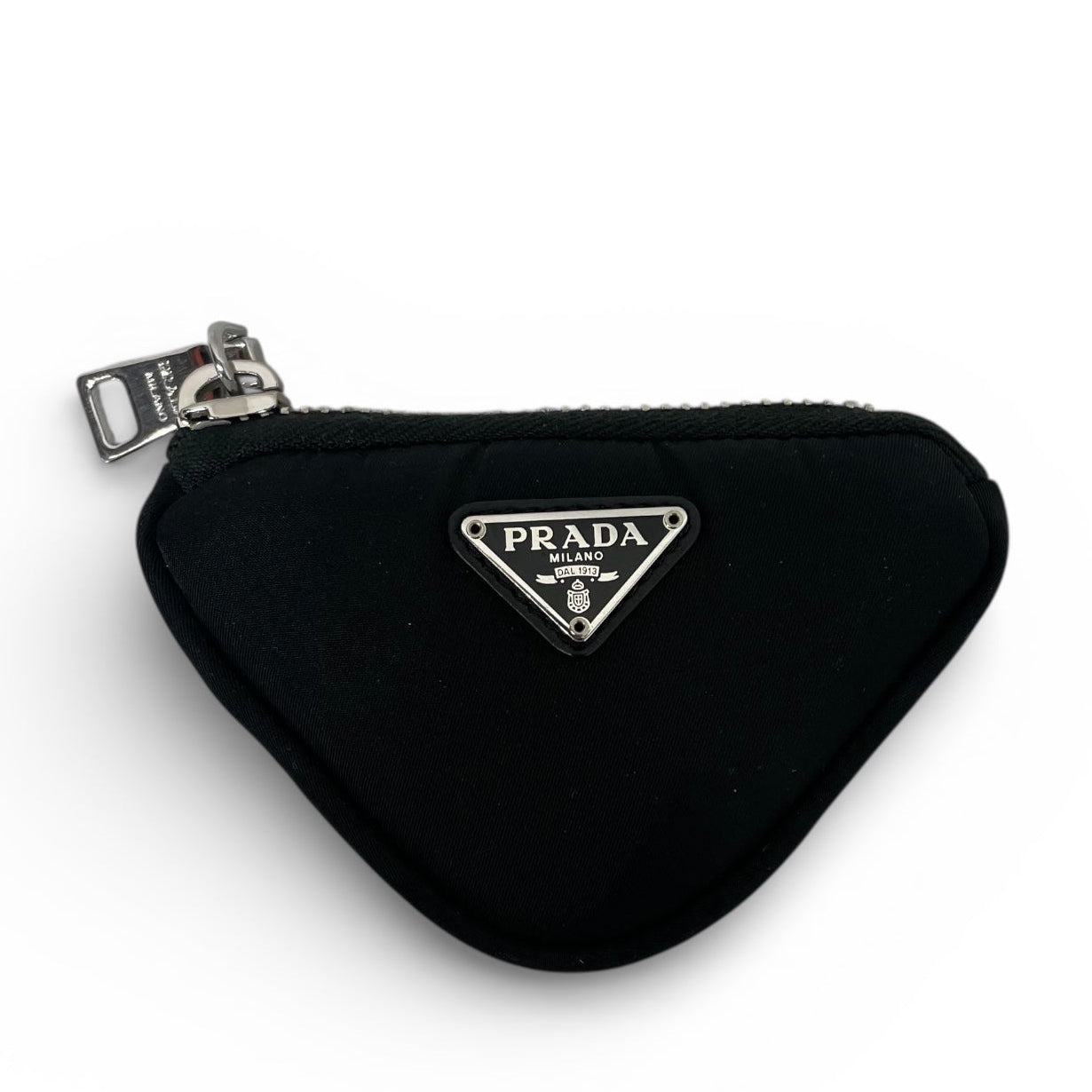 PRADA/Nylon/BLK/TRIANGLE BADGE ZIPPER POUCH view 1