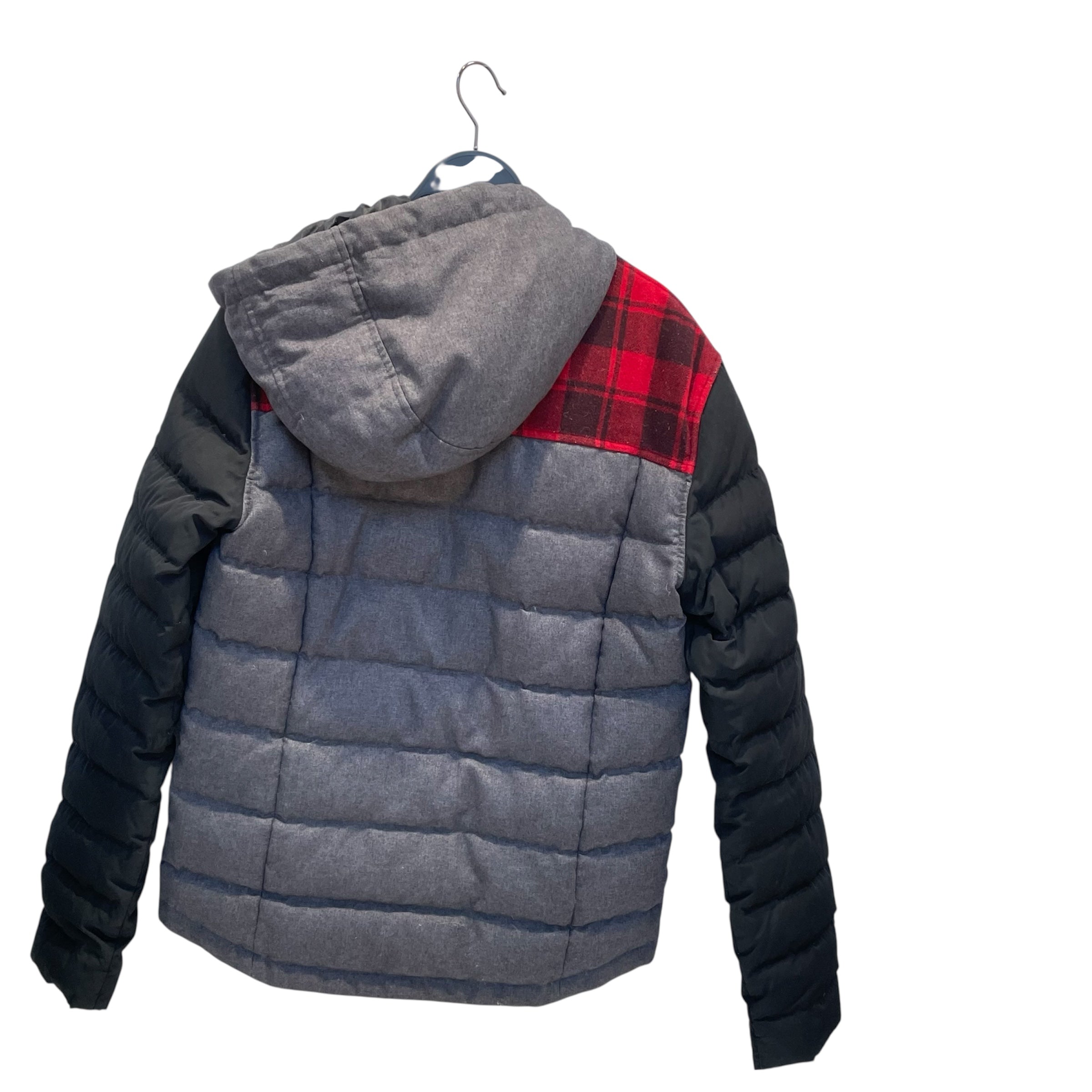 MOOSE KNUCKLES/Jacket/S/Cotton/GRY/gry jkt plaid shlders view 2