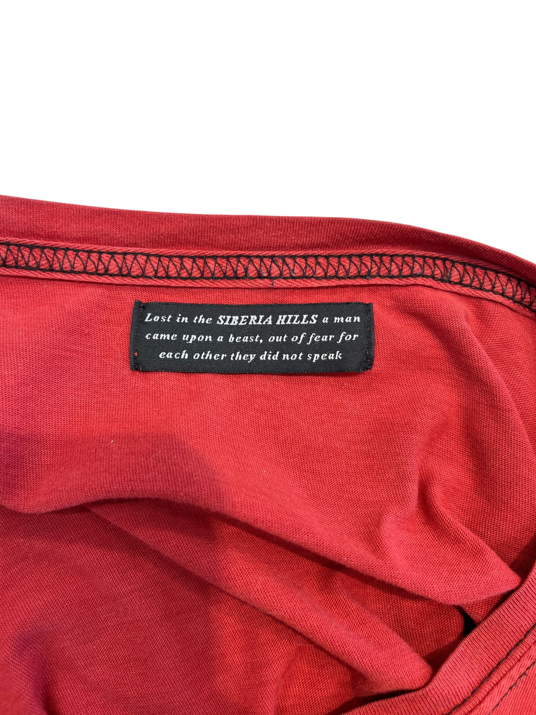 SIBERIA HILLS/LS T-Shirt/S/Cotton/RED/ view 3