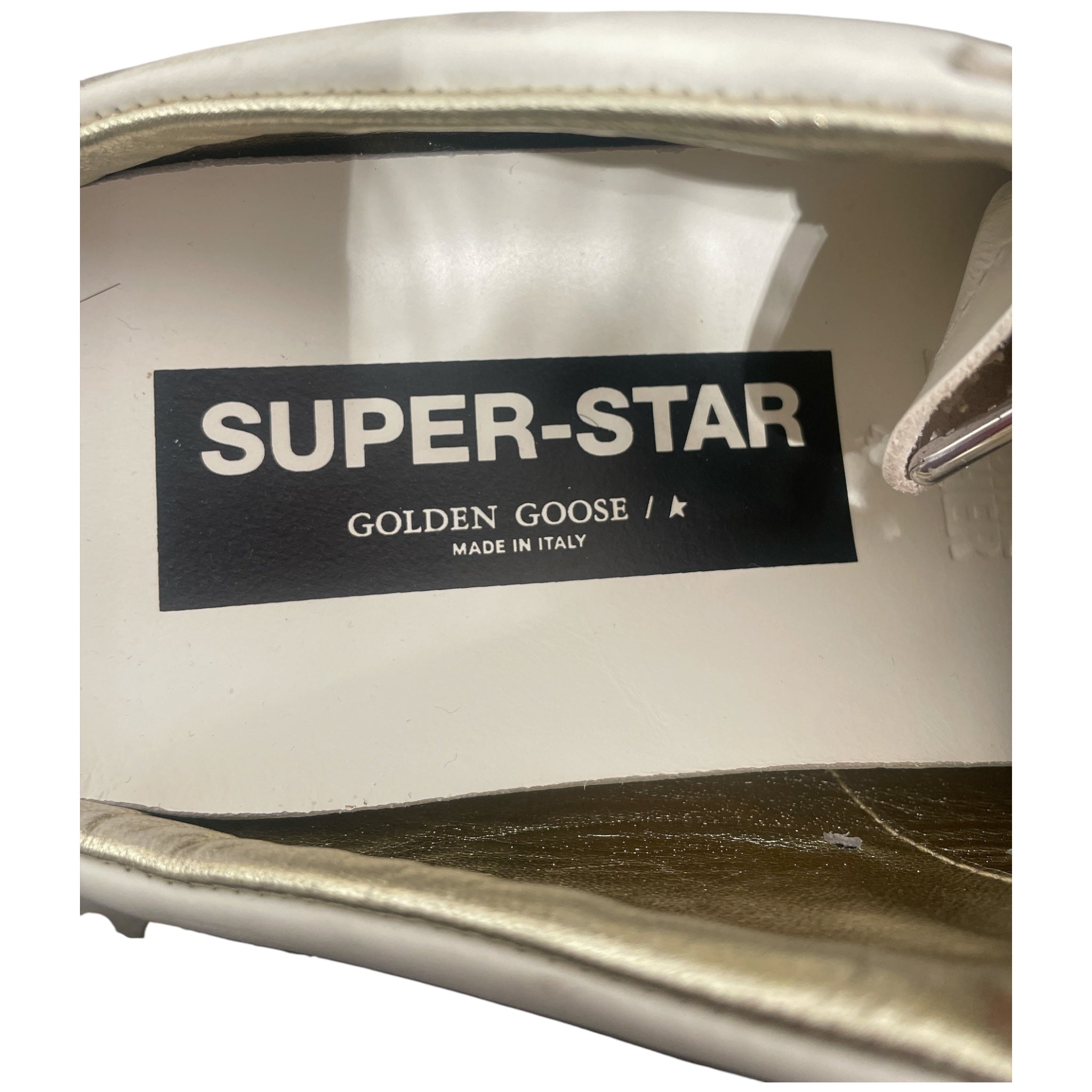 GOLDEN GOOSE/Shoes/EU 40/Leather/WHT/Superstar GreenCroc Star Mule view 3