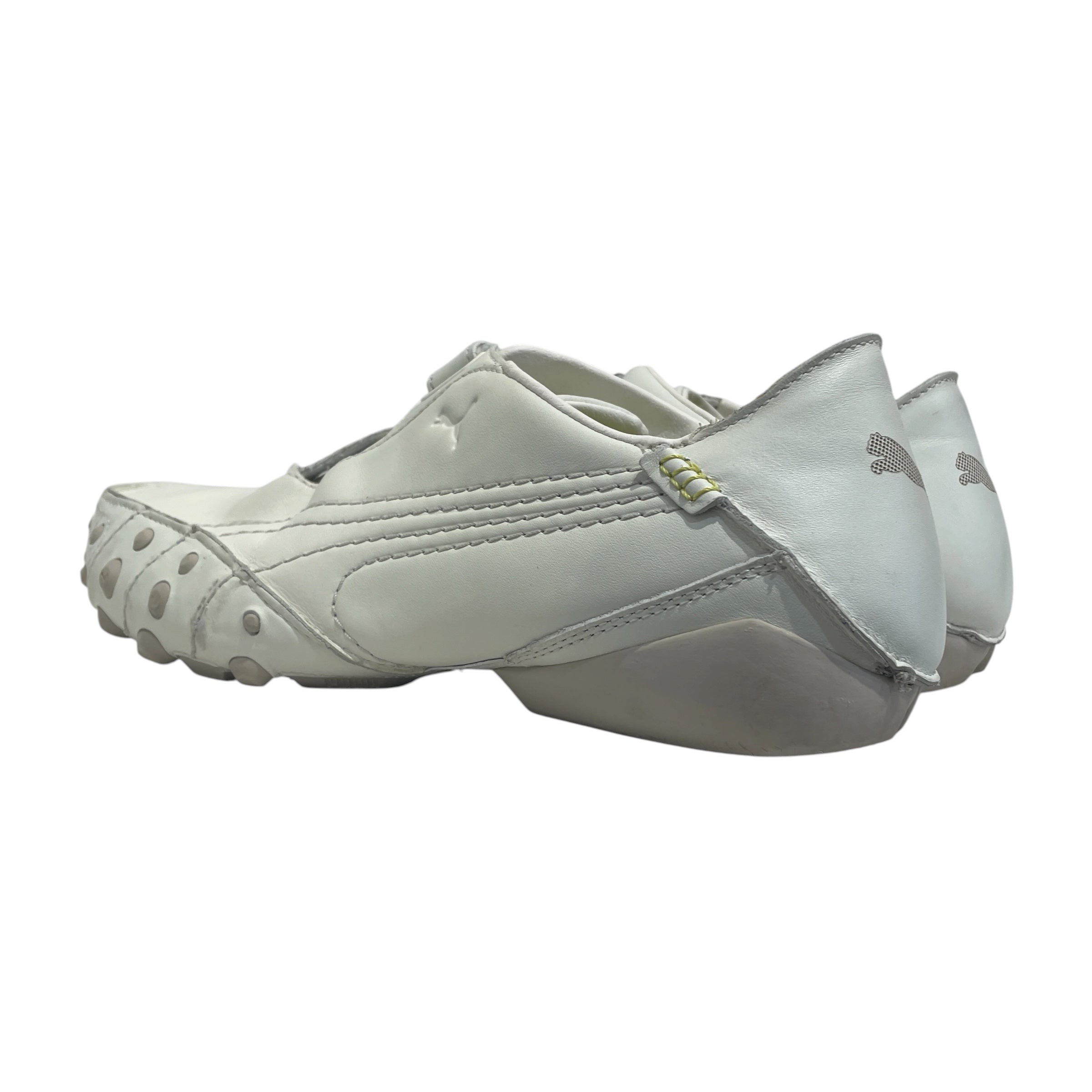 PUMA/Vintage/Low-Sneakers/US 9.5/Leather/WHT/Y2K Amoko Strap view 2