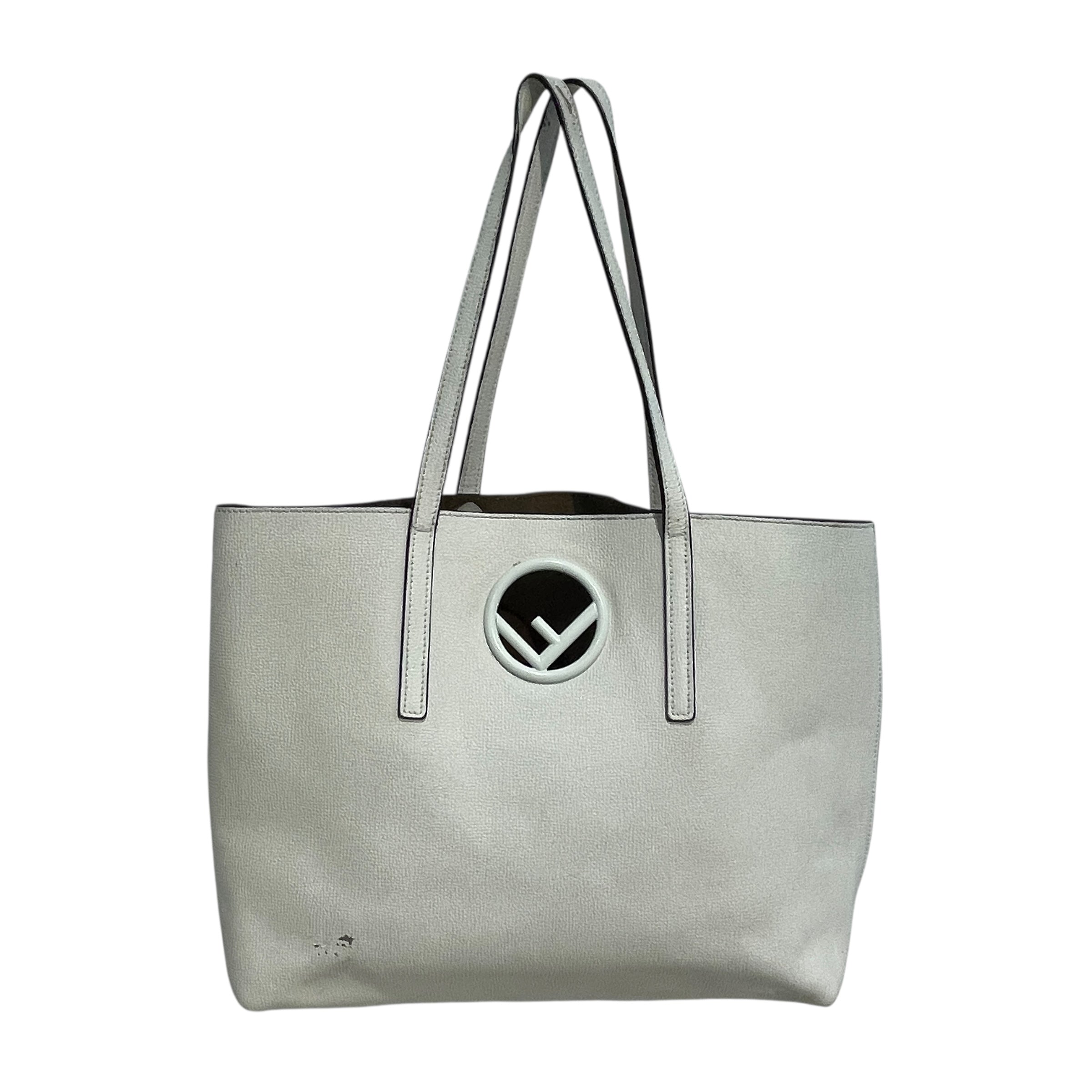 FENDI/Hand Bag/Leather/WHT/F is Fendi Shopper Tote view 1