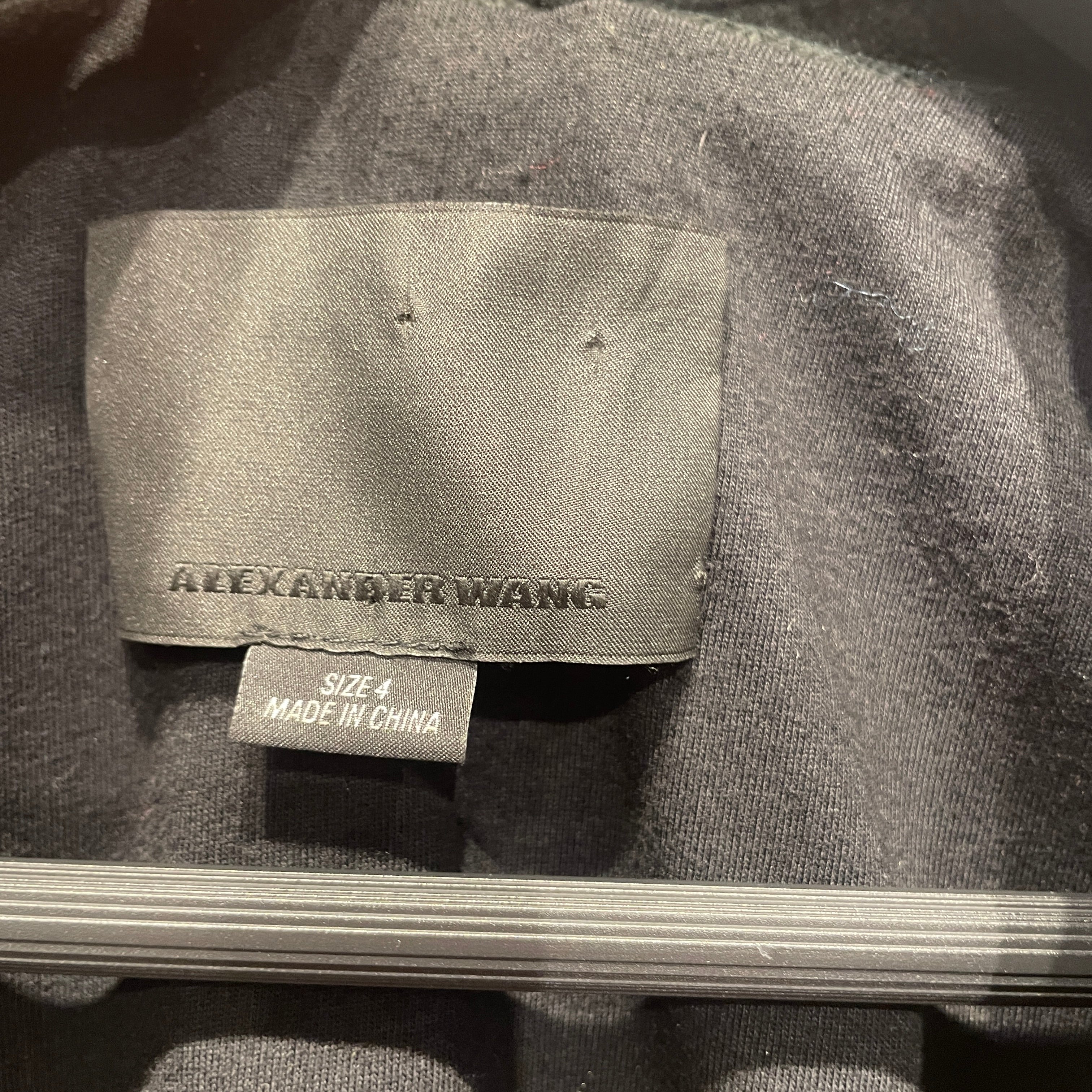 Alexander Wang/Jacket/4/Lambskin/BLK/ view 3