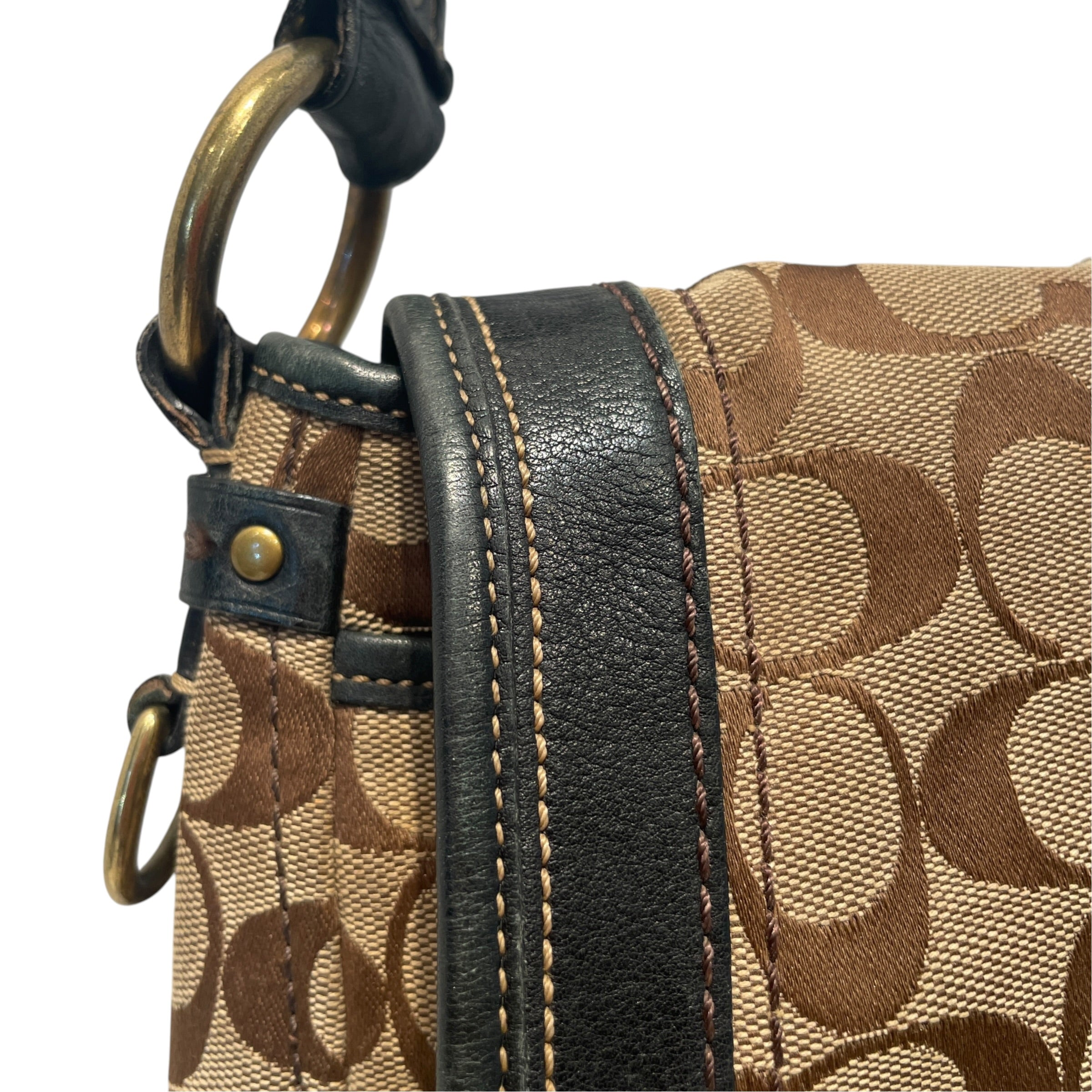 COACH/Cross Body Bag/Monogram/Leather/BRW/65th Aniversay Monogram view 6