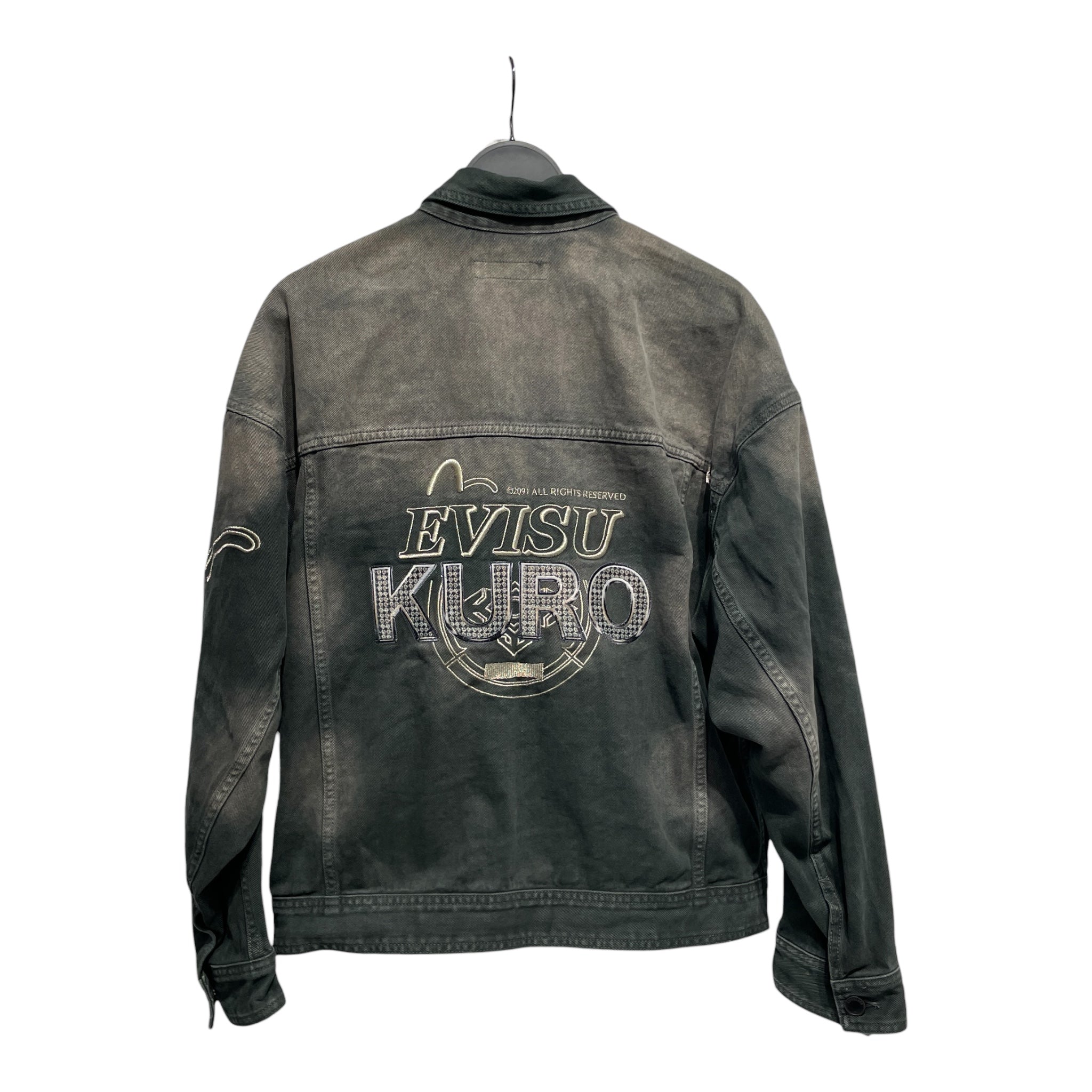 EVISUKURO/Denim Jkt/S/Denim/GRY/All Over Print/BEYOUNDDENNIM view 2